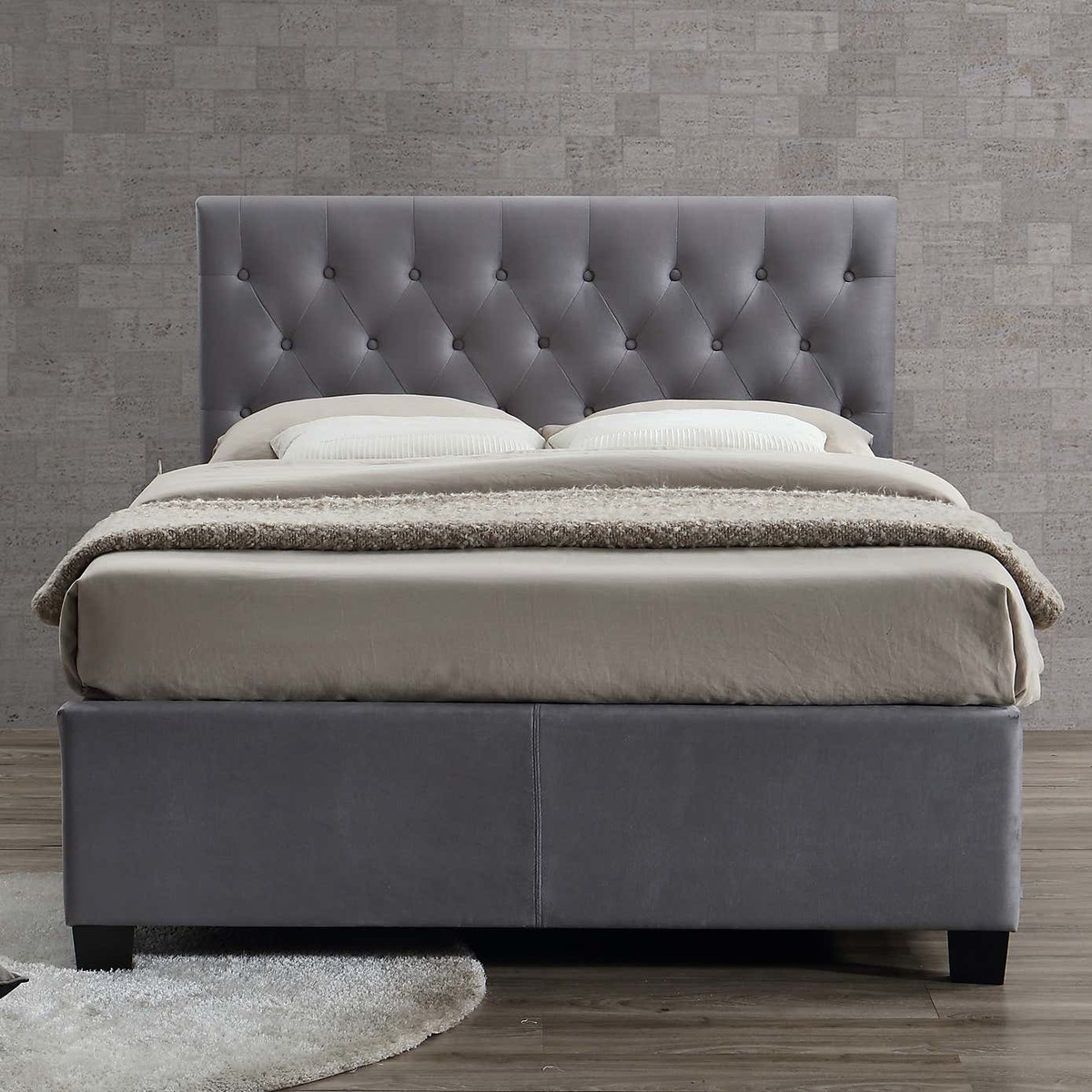 Cologne Fabric Bed Frame Grey – image 6