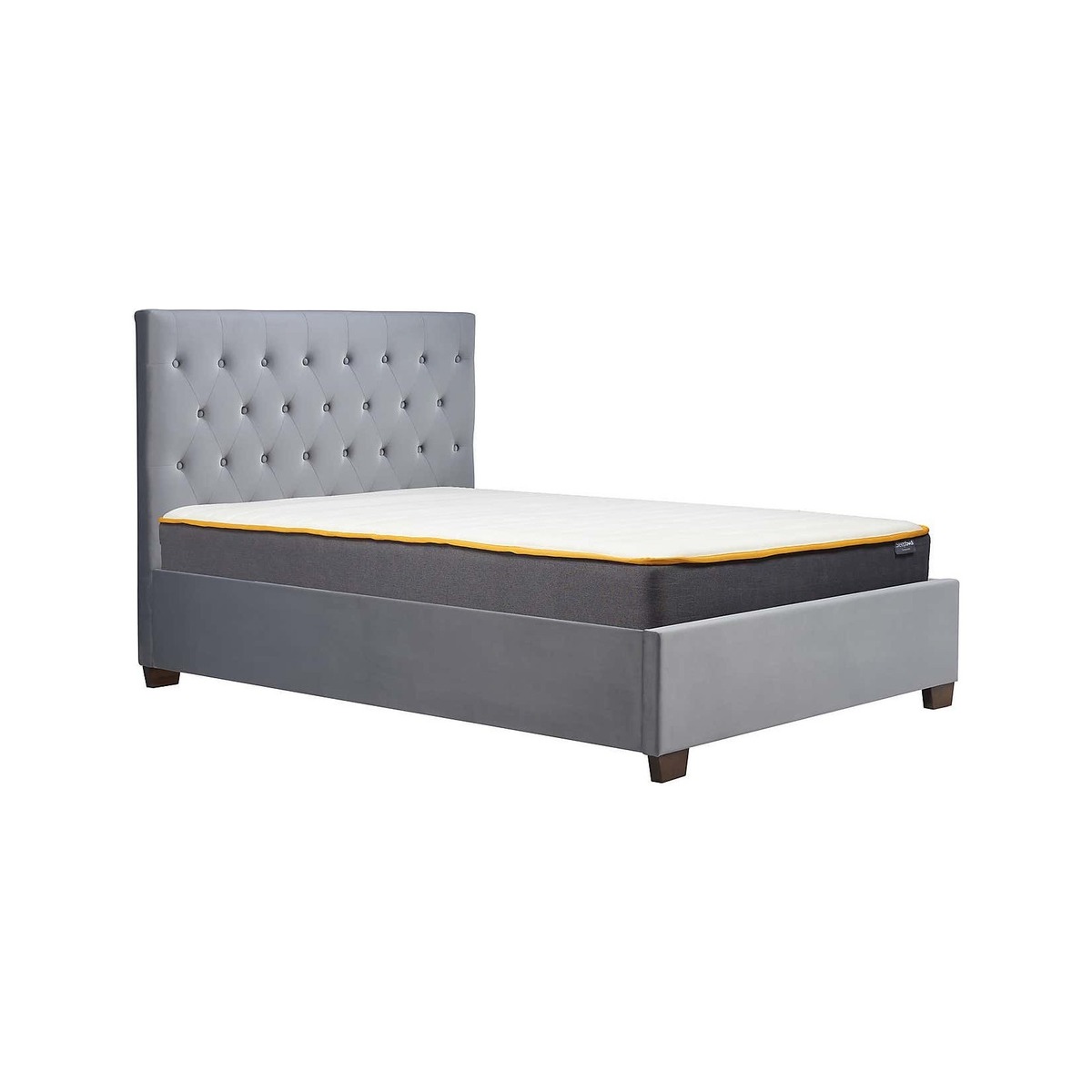 Cologne Fabric Bed Frame Grey – image 1