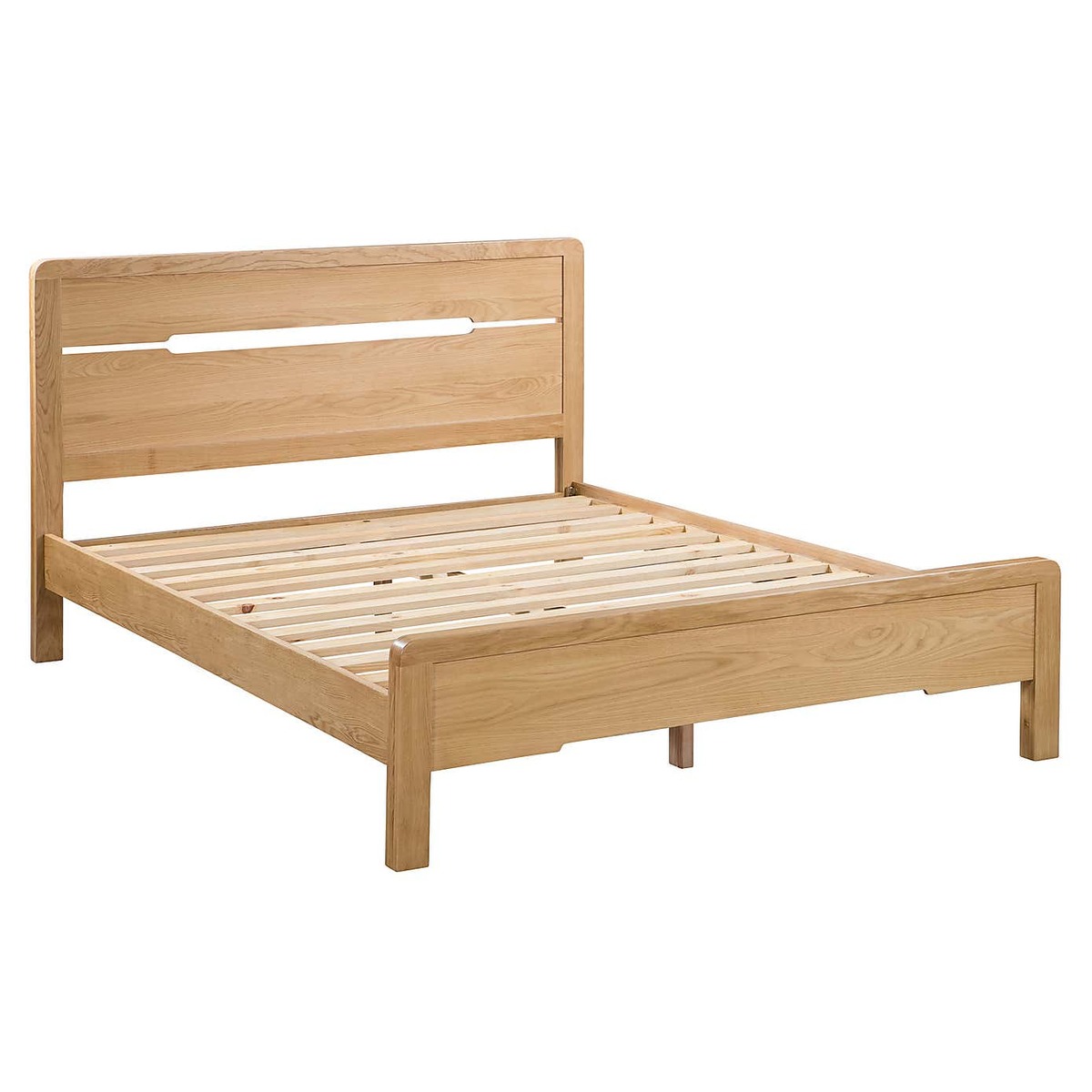 Curve Wooden Bed Brown – image 4