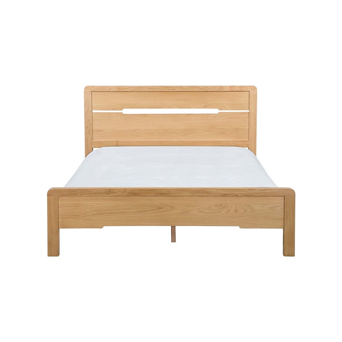 Curve Wooden Bed Brown – image 2