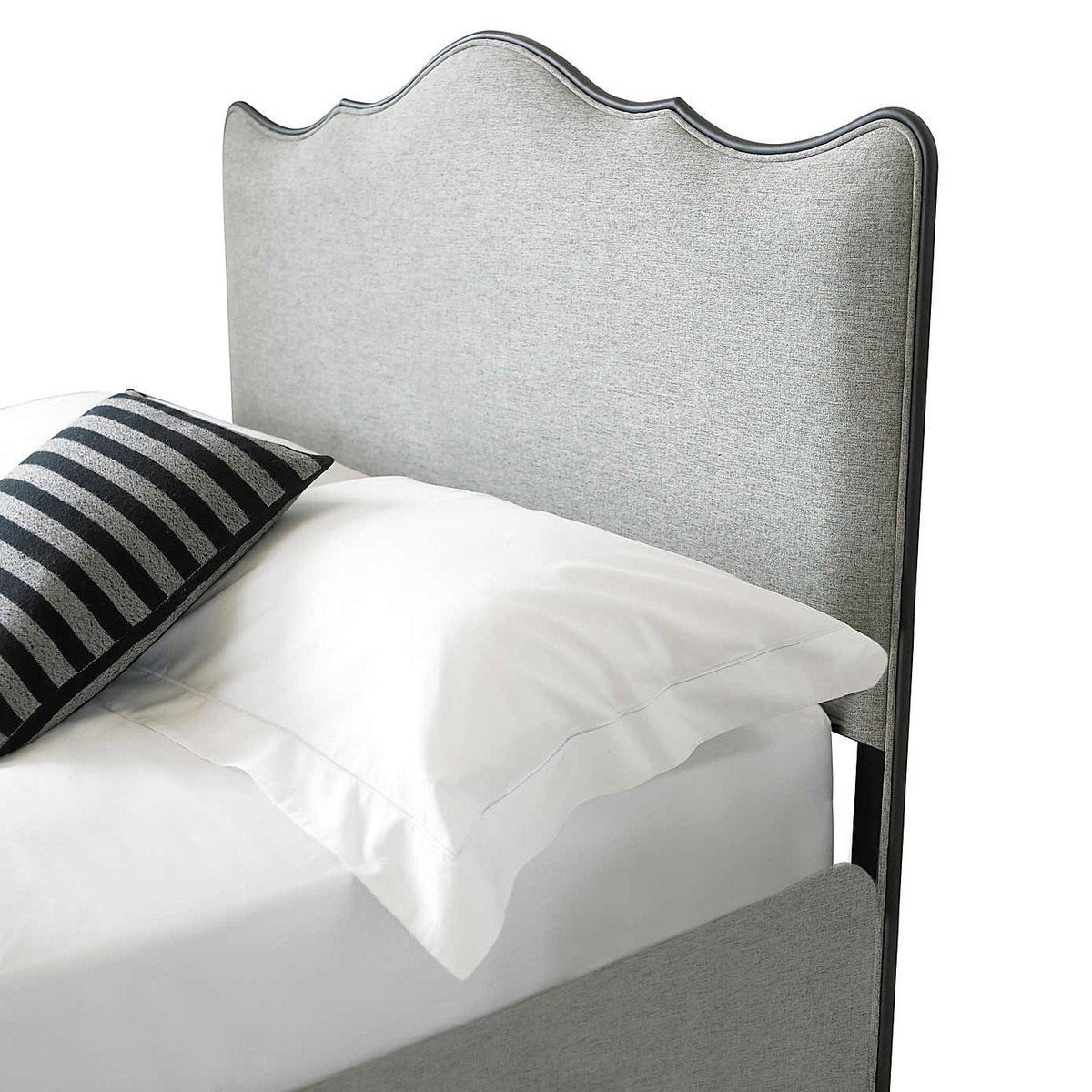 Cameo Fabric Bed Frame Light Grey – image 4
