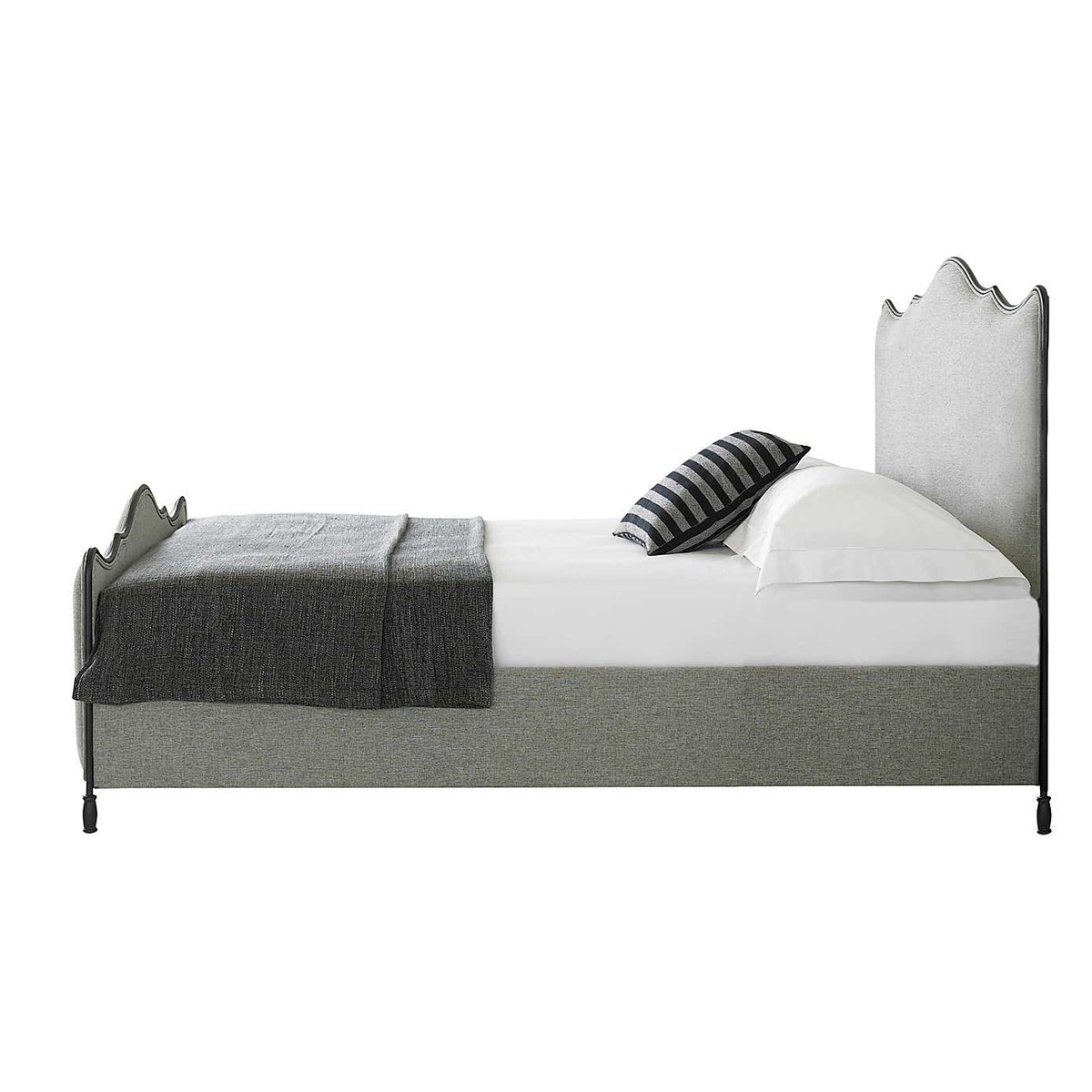 Cameo Fabric Bed Frame Light Grey – image 5