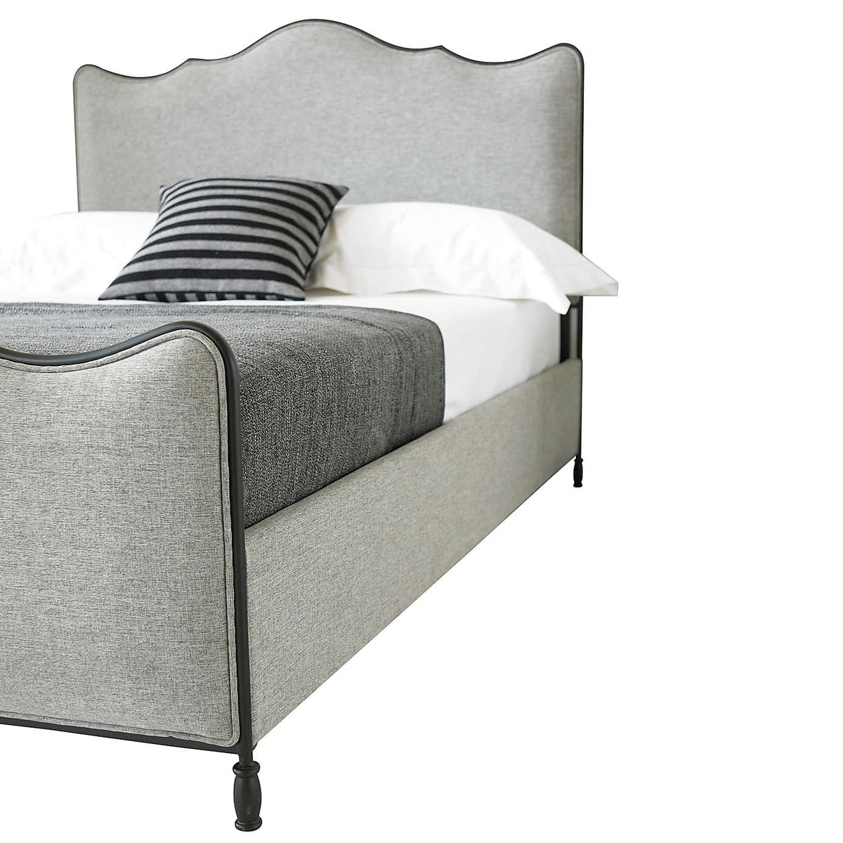 Cameo Fabric Bed Frame Light Grey – image 6