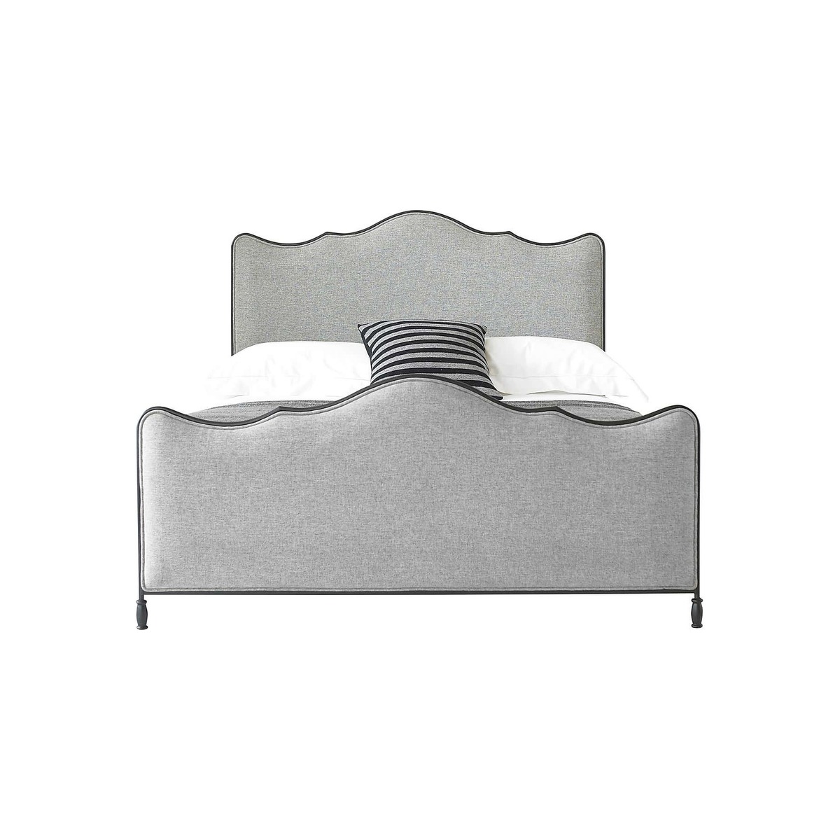 Cameo Fabric Bed Frame Light Grey – image 2