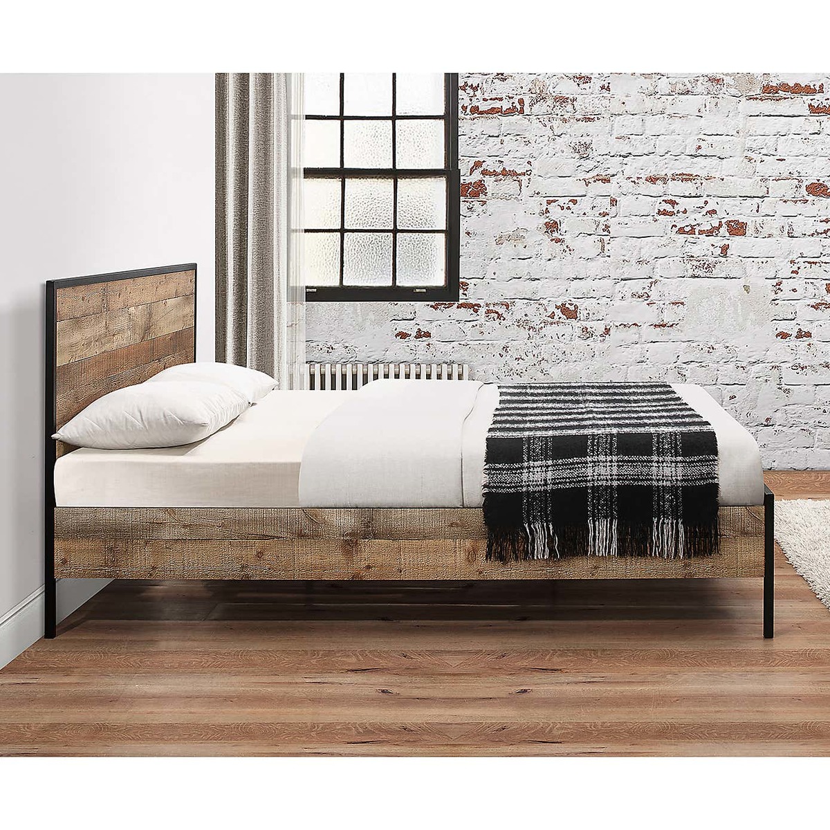 Urban Rustic Bed Frame Brown – image 6