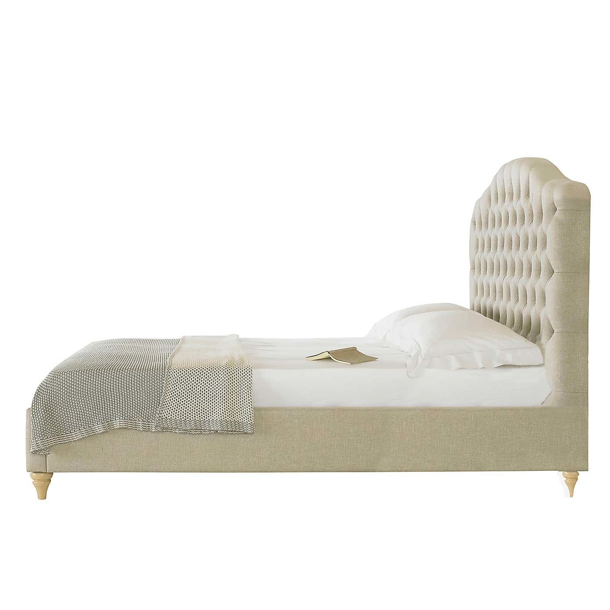Balmoral Chesterfield Bed Frame Beige – image 6
