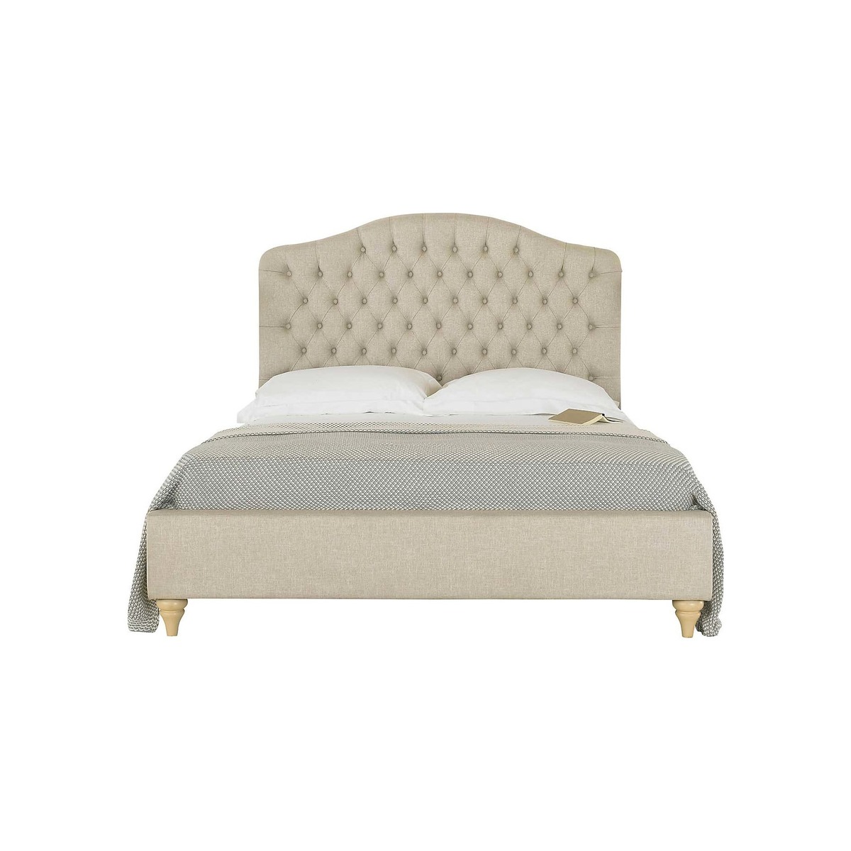 Balmoral Chesterfield Bed Frame Beige – image 2