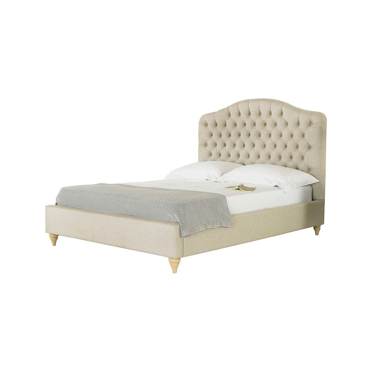 Balmoral Chesterfield Bed Frame Beige – image 1