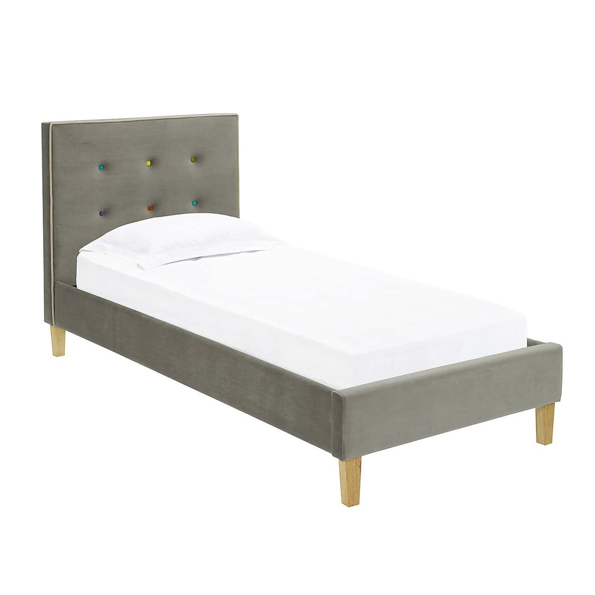 Camden Fabric Bed Frame Grey – image 3