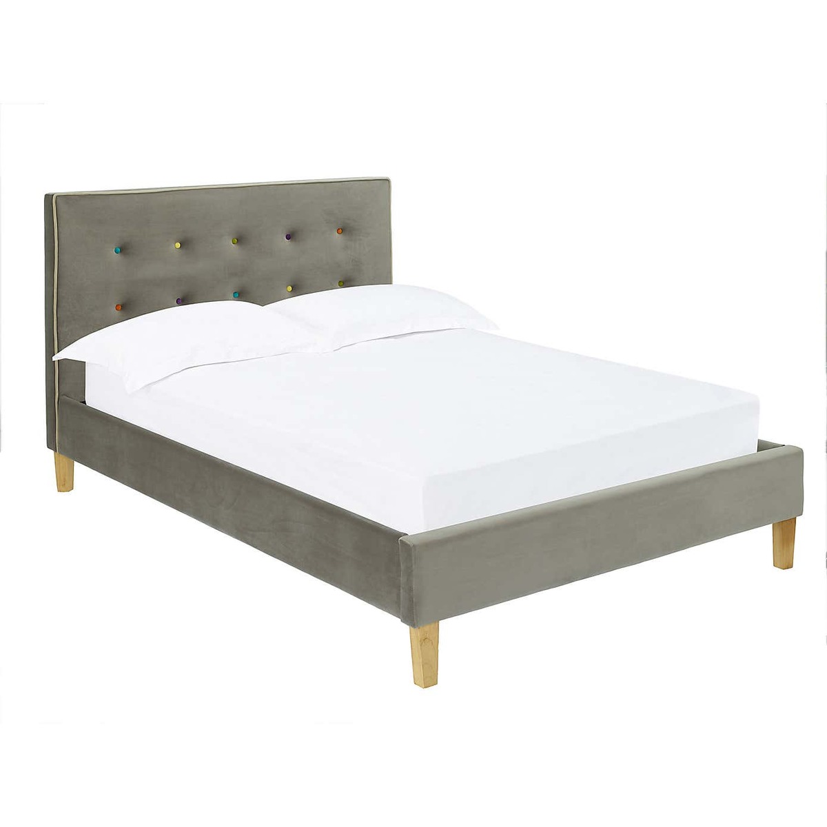 Camden Fabric Bed Frame Grey – image 4
