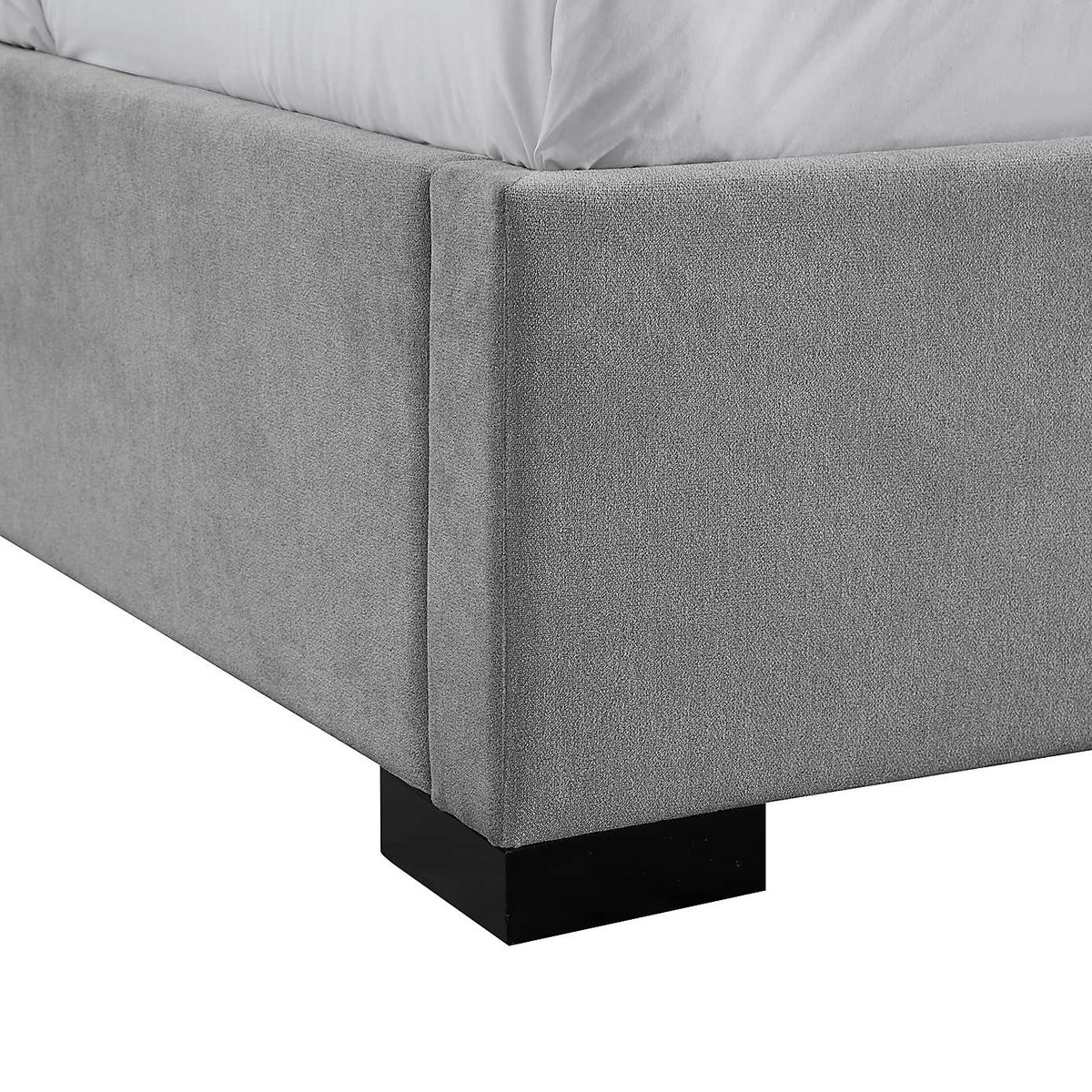 Cavendish Chenille Bed Frame Grey – image 4