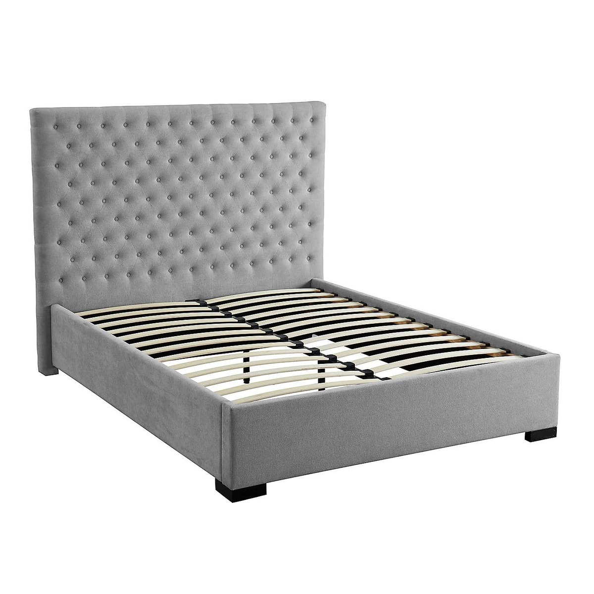 Cavendish Chenille Bed Frame Grey – image 7