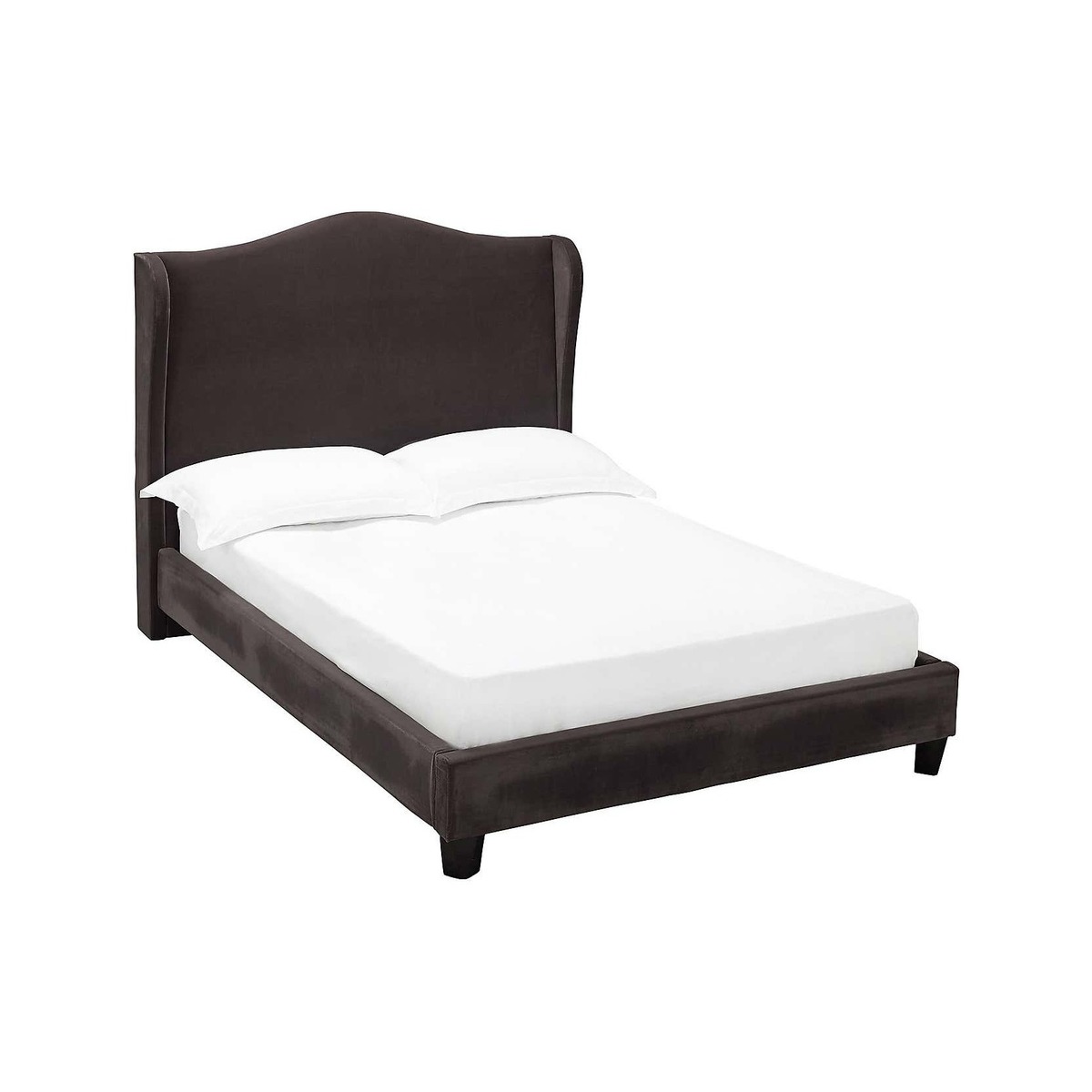 Chateaux Velvet Bed Frame - Grey Charcoal – image 1