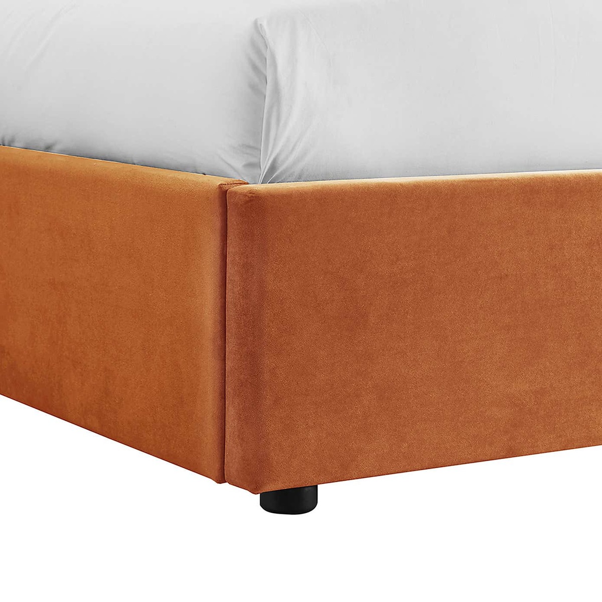 Islington Velvet Bed Frame - Orange Orange – image 3
