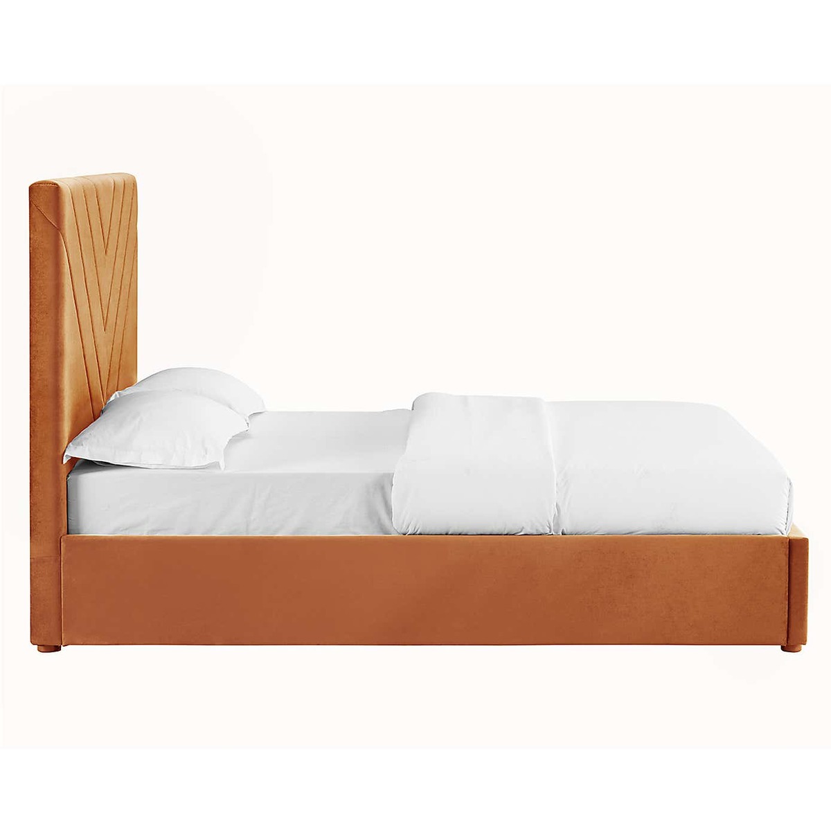 Islington Velvet Bed Frame - Orange Orange – image 5