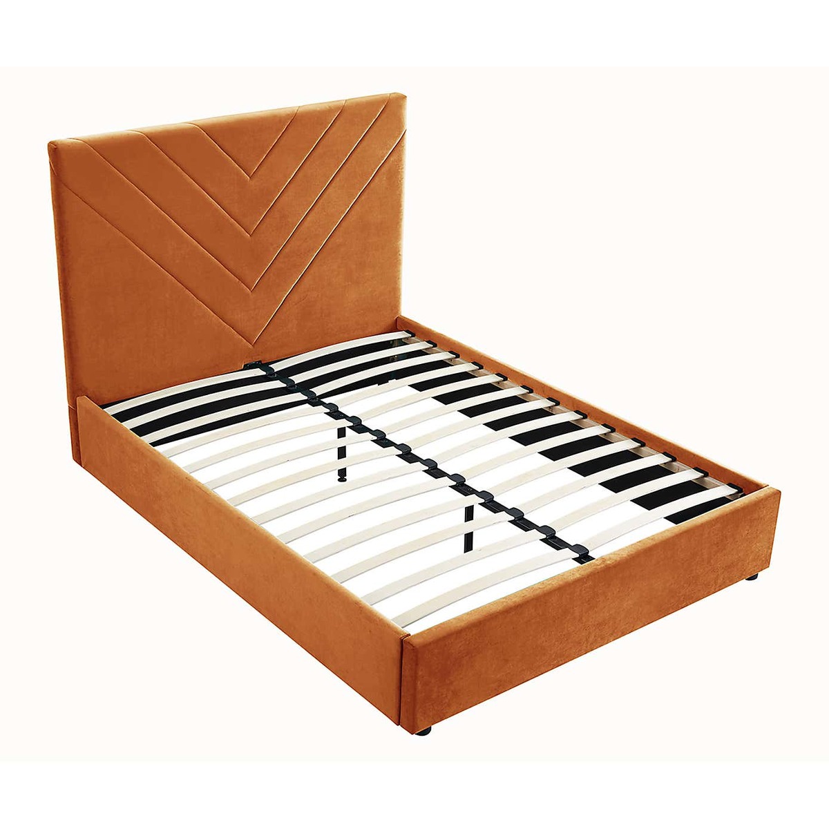 Islington Velvet Bed Frame - Orange Orange – image 6