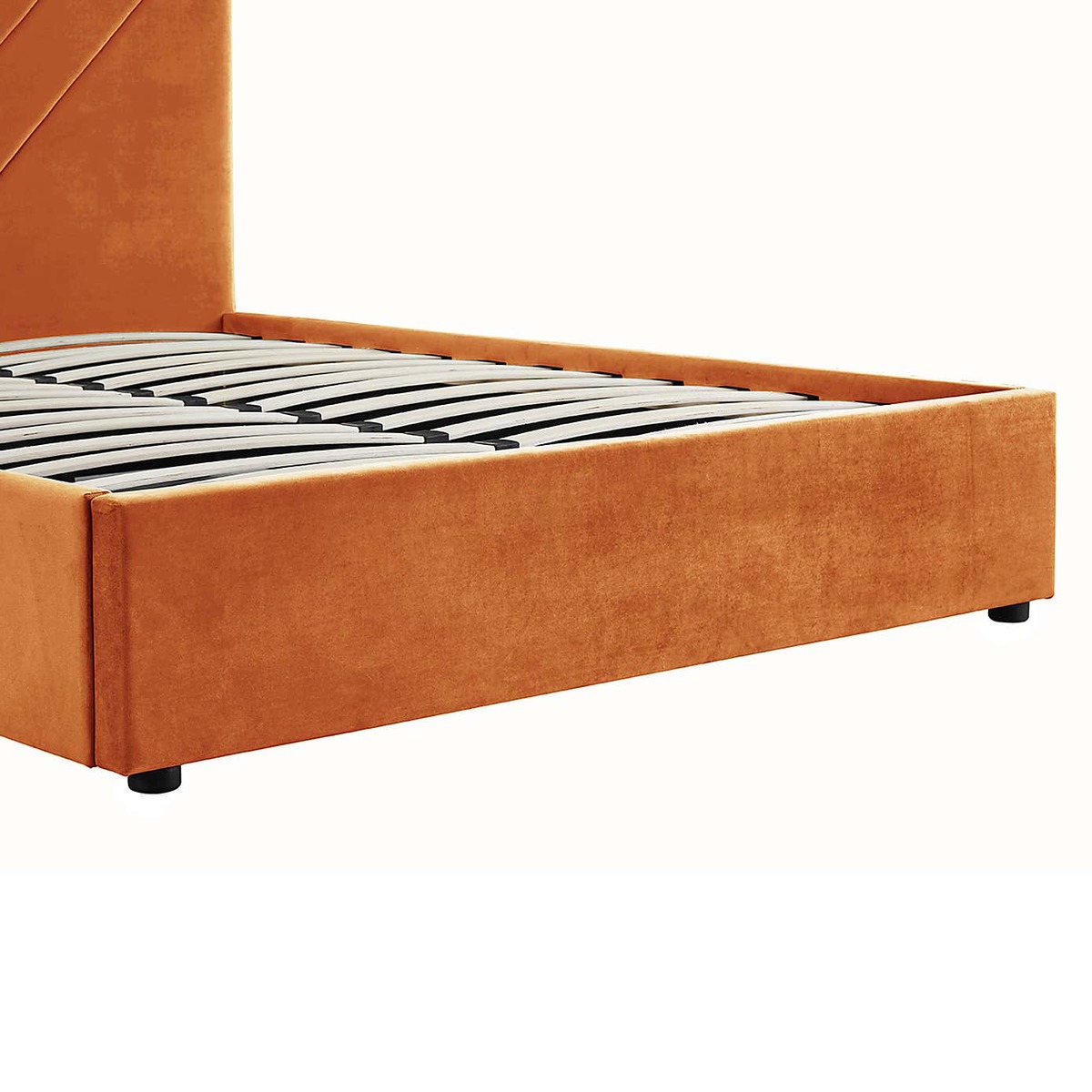Islington Velvet Bed Frame - Orange Orange – image 7
