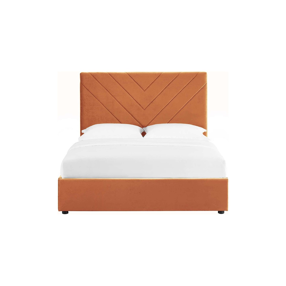 Islington Velvet Bed Frame - Orange Orange – image 2