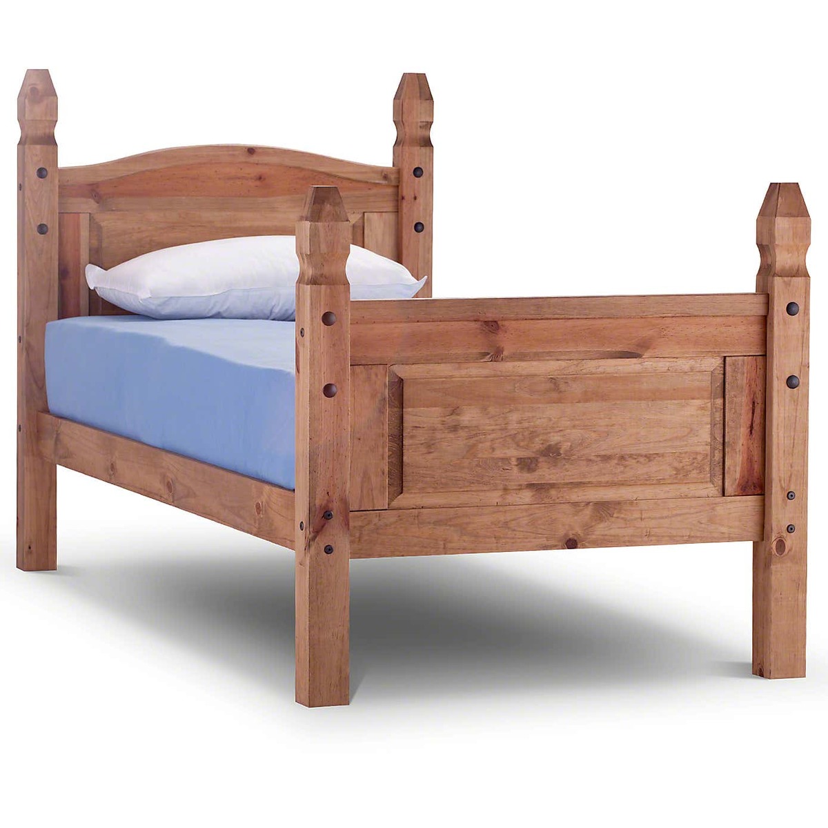 Corona Mexican High Foot End Bed Frame Natural – image 2