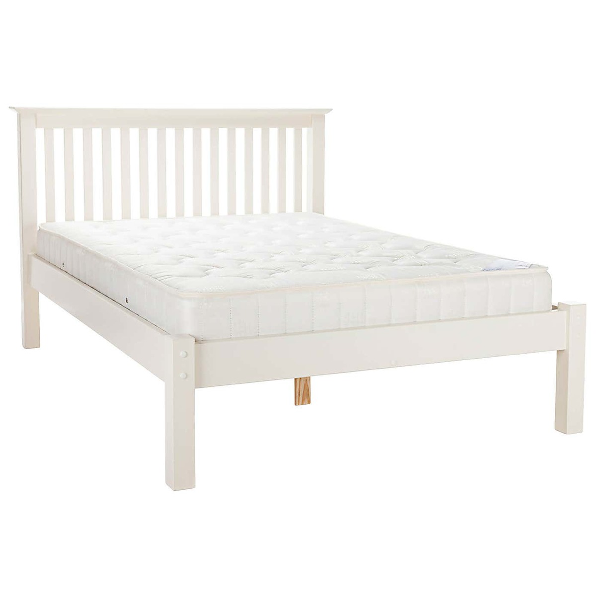 Barcelona Low Foot End Bedstead White – image 3
