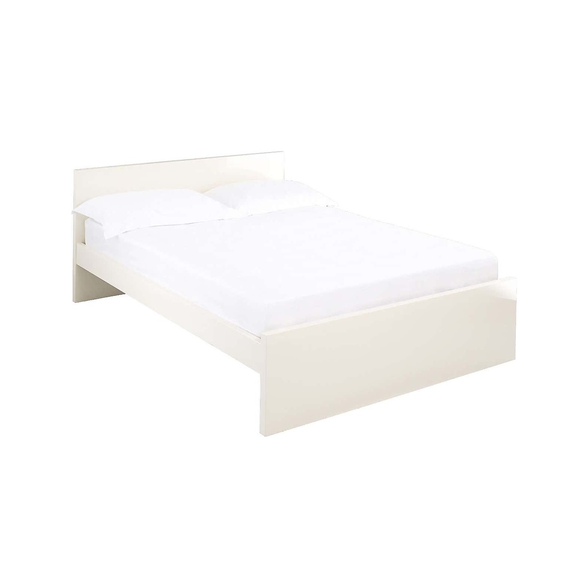 Puro High Gloss Bed Frame Cream