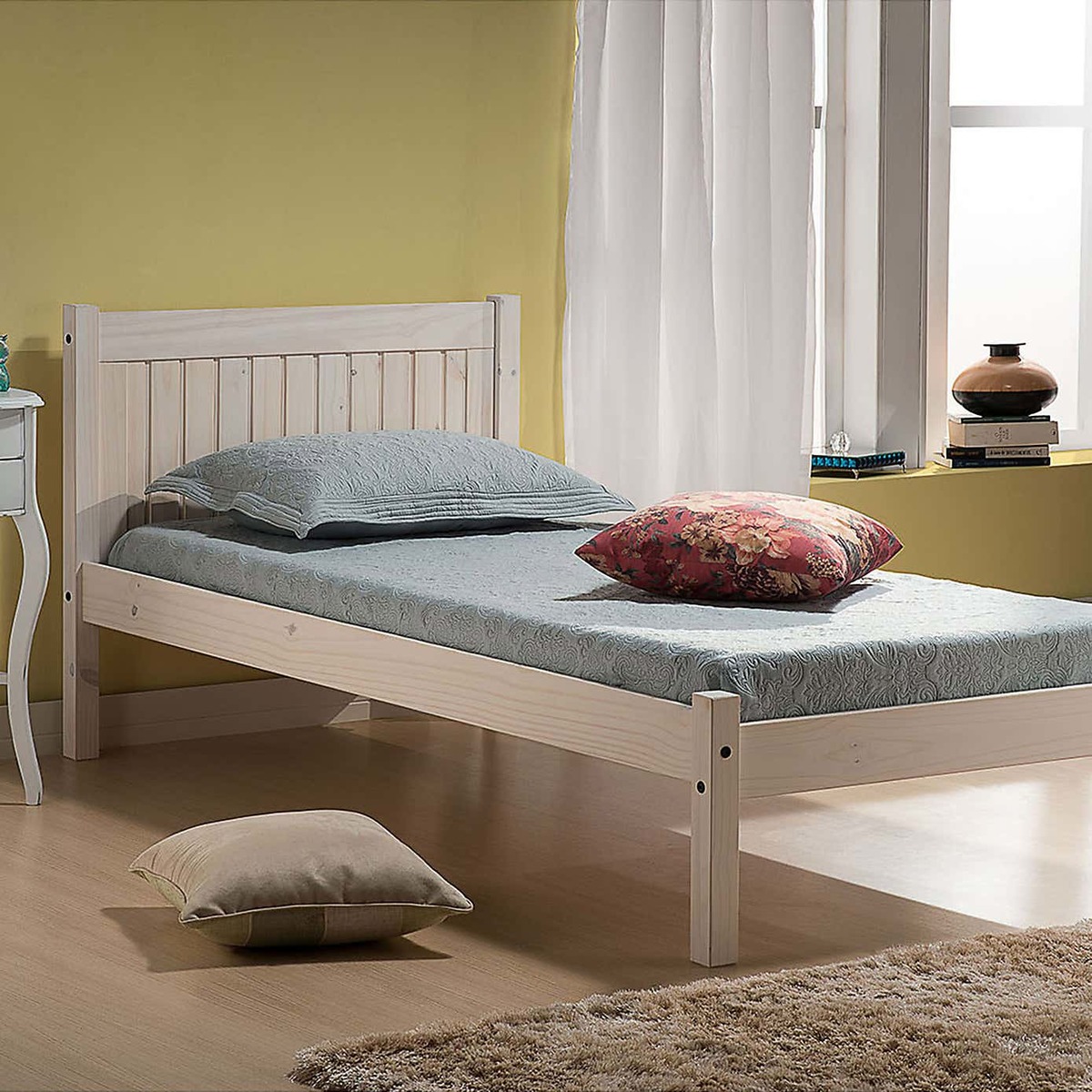 Rio Whitewash Bedstead White – image 3