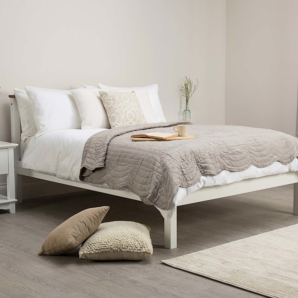 Derby White Bedstead White – image 3