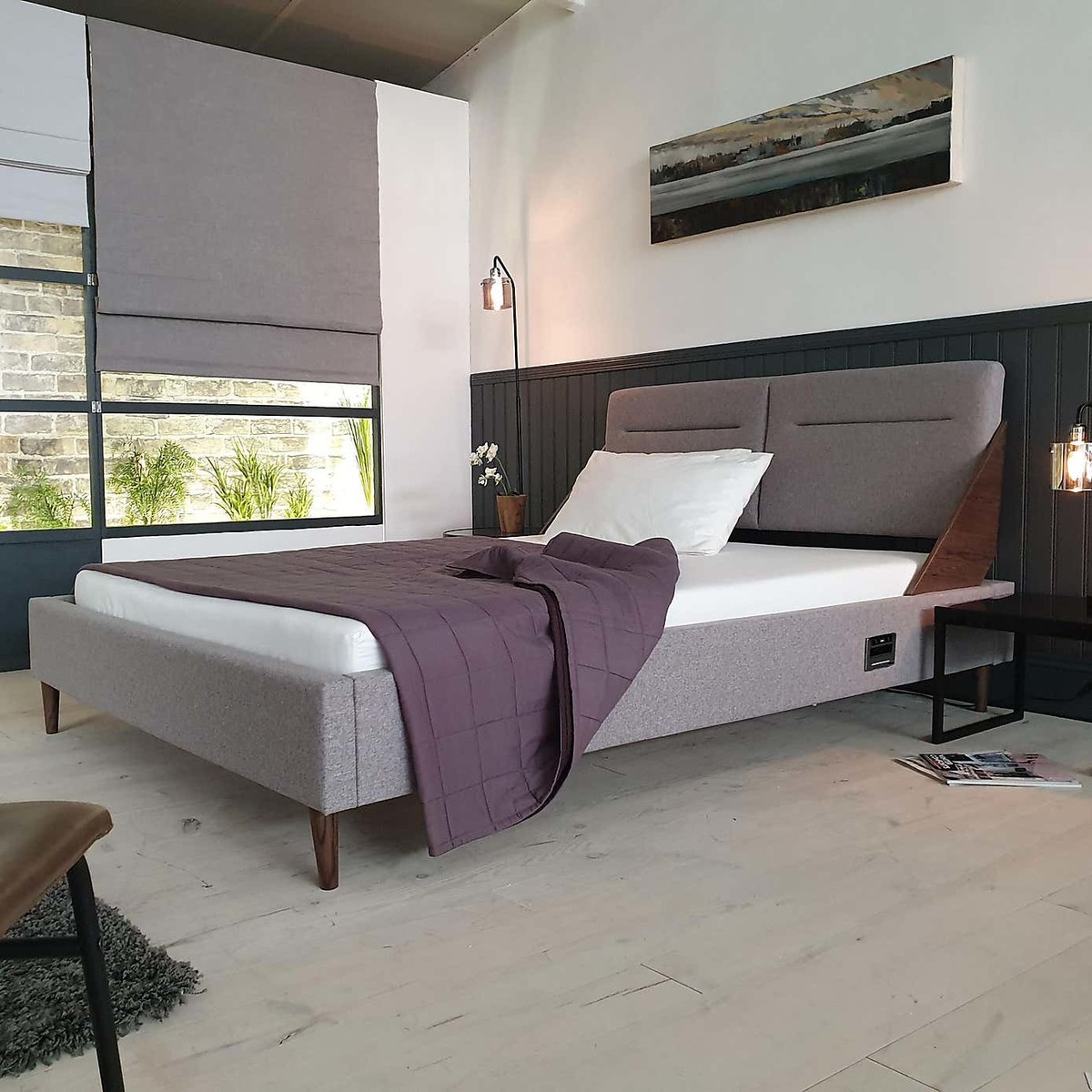 Reclina Smart Bed Frame Grey – image 2