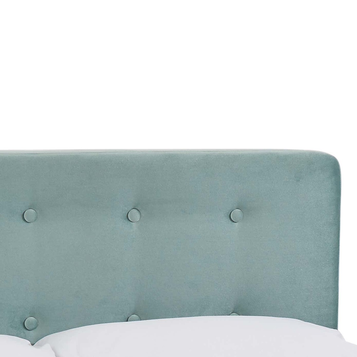 Pierre Velvet Bed Frame Blue – image 3