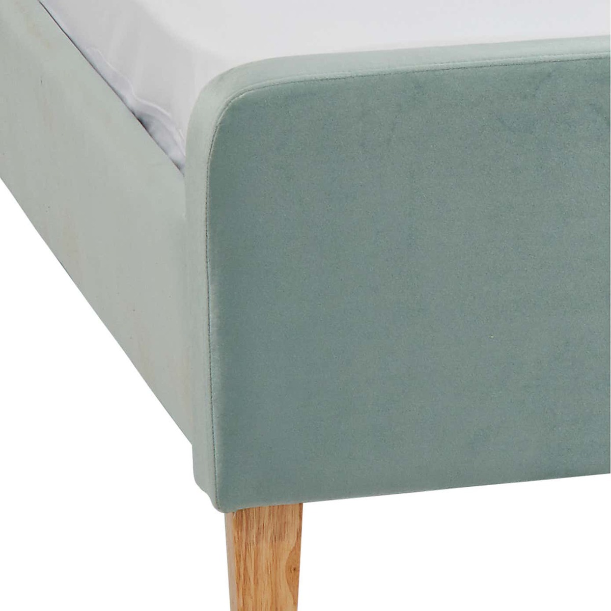 Pierre Velvet Bed Frame Blue – image 4
