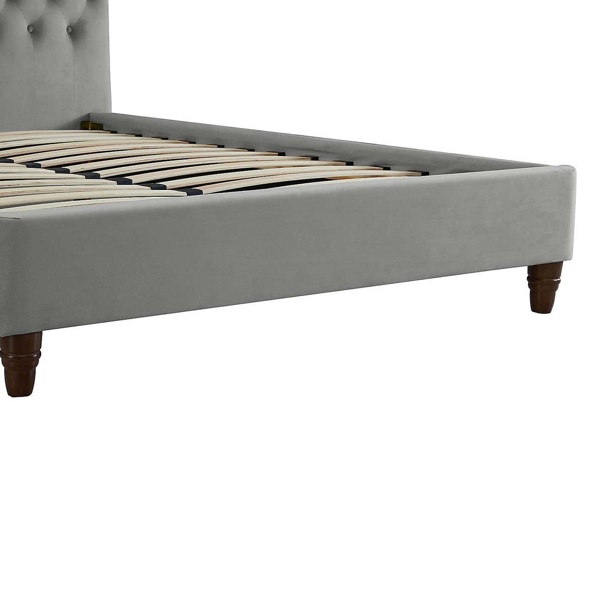 Sorrento Velvet Bed Frame - Silver Silver – image 3