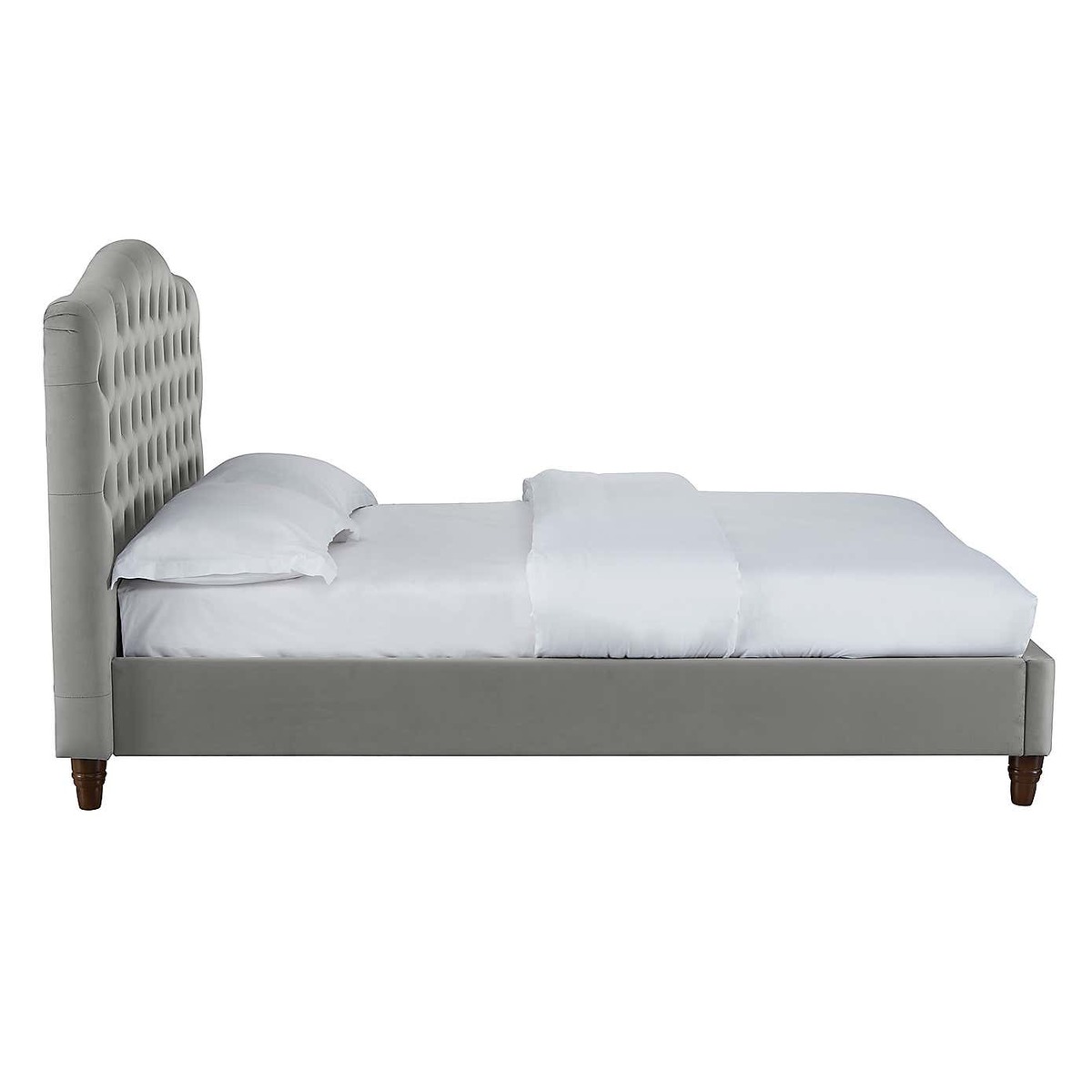 Sorrento Velvet Bed Frame - Silver Silver – image 6