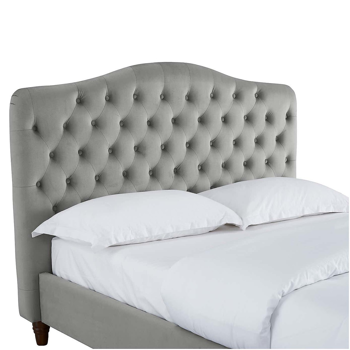 Sorrento Velvet Bed Frame - Silver Silver – image 7