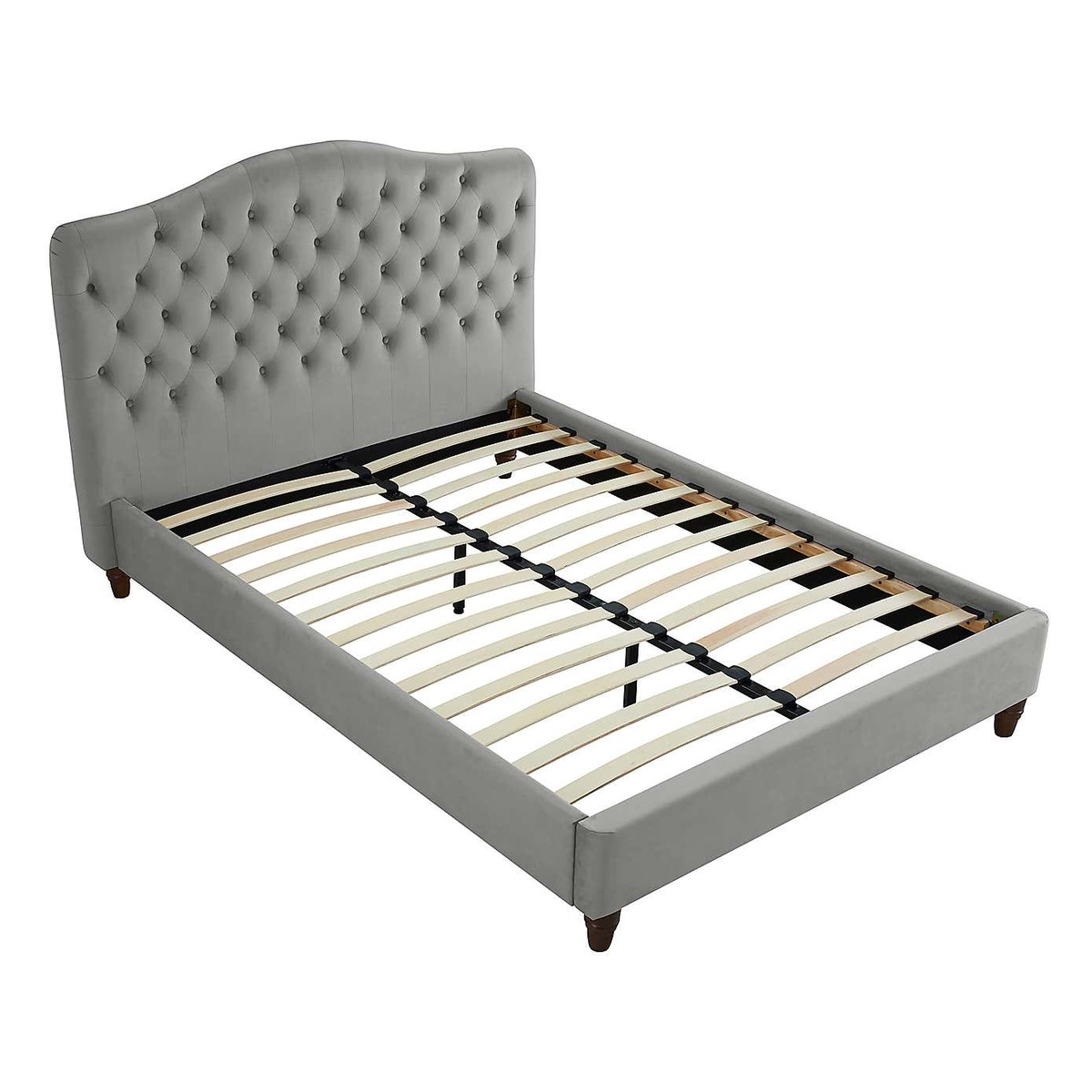 Sorrento Velvet Bed Frame - Silver Silver – image 8