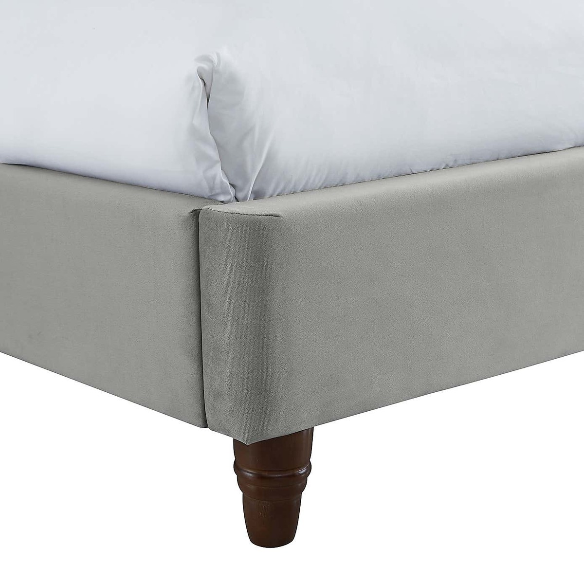 Sorrento Velvet Bed Frame - Silver Silver – image 9