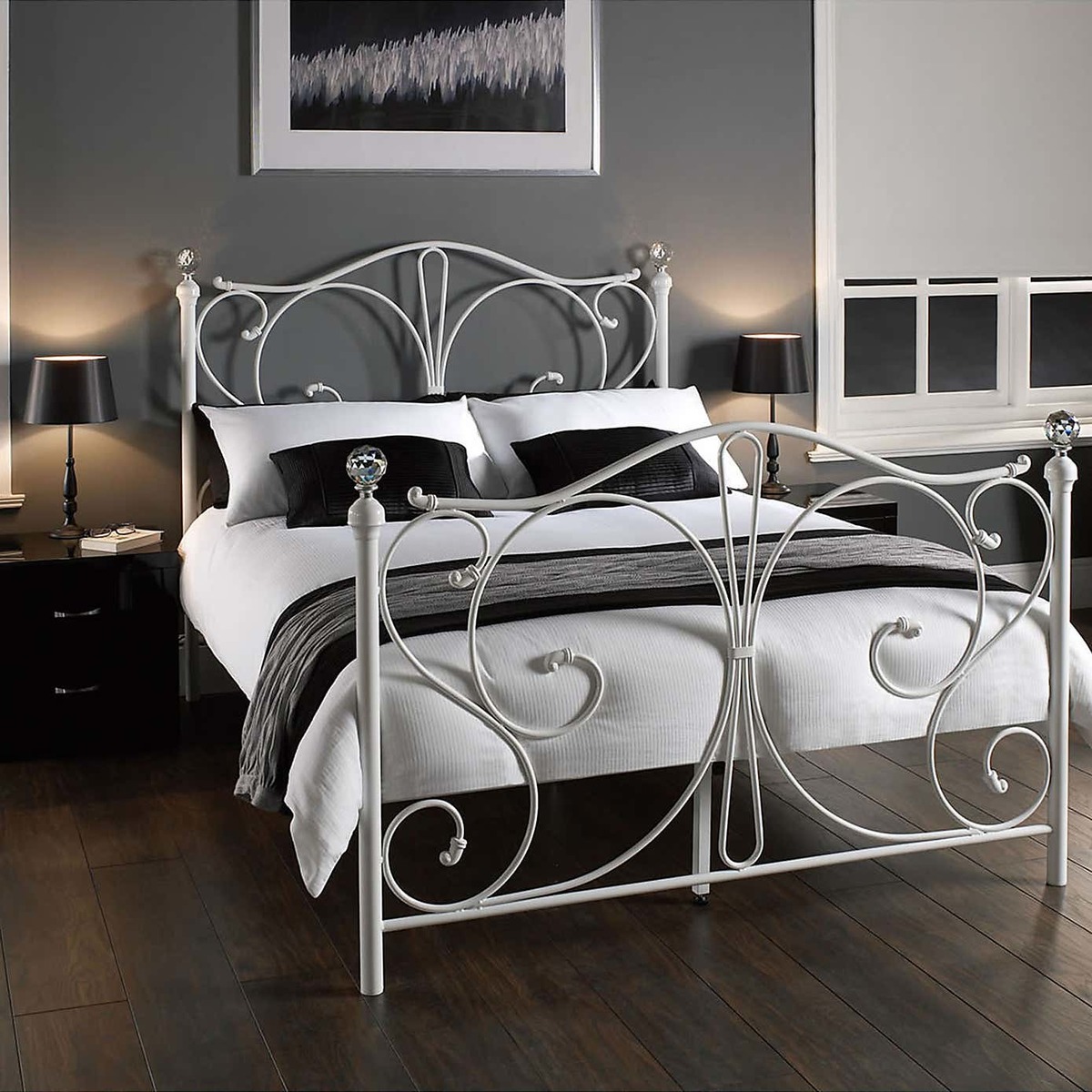 Florence Metal Bedstead White – image 5