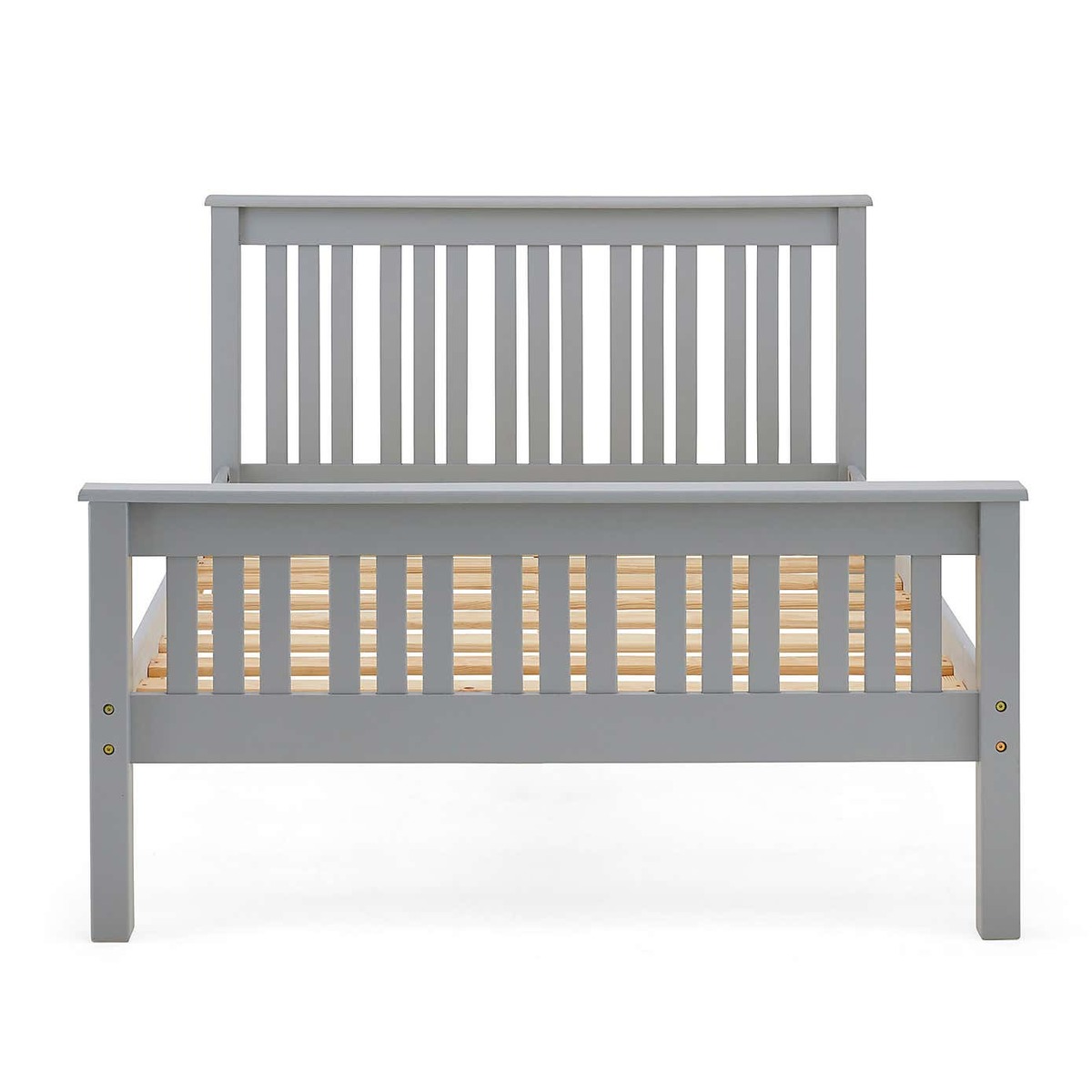 Shaker Style Wooden Bed - Grey Grey – image 8