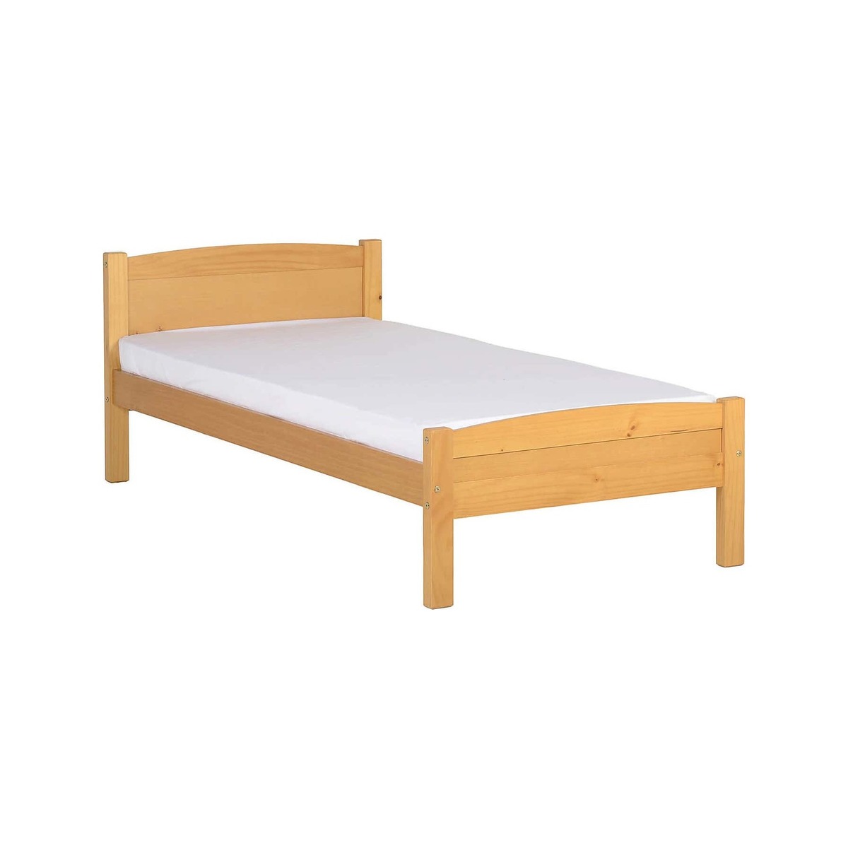 Seconique Amber Wooden Bedstead White – image 1