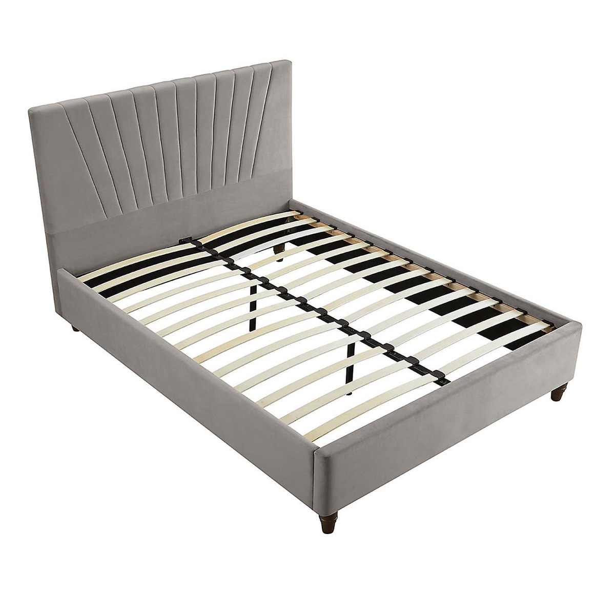Lexie Velvet Bed Frame - Silver Silver – image 6
