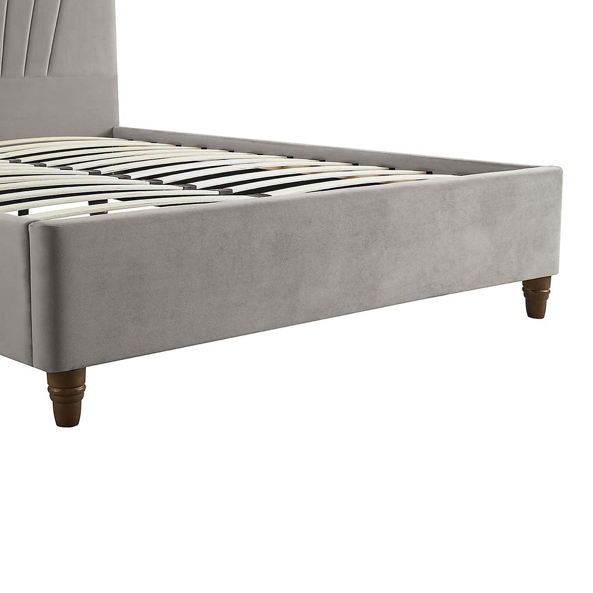 Lexie Velvet Bed Frame - Silver Silver – image 7