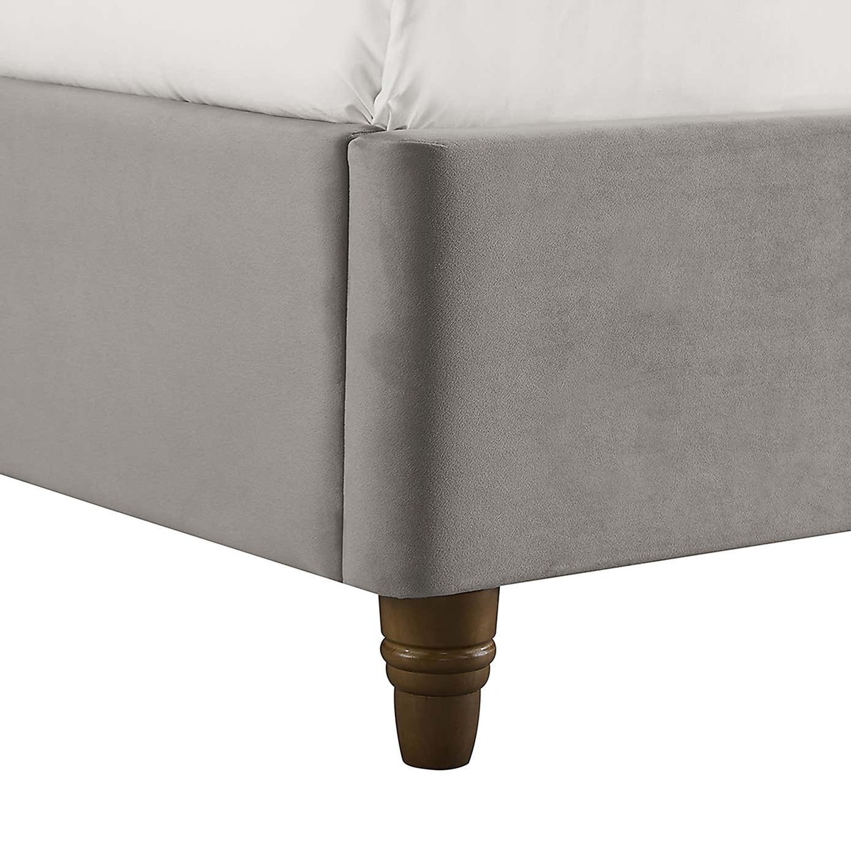 Lexie Velvet Bed Frame - Silver Silver – image 9