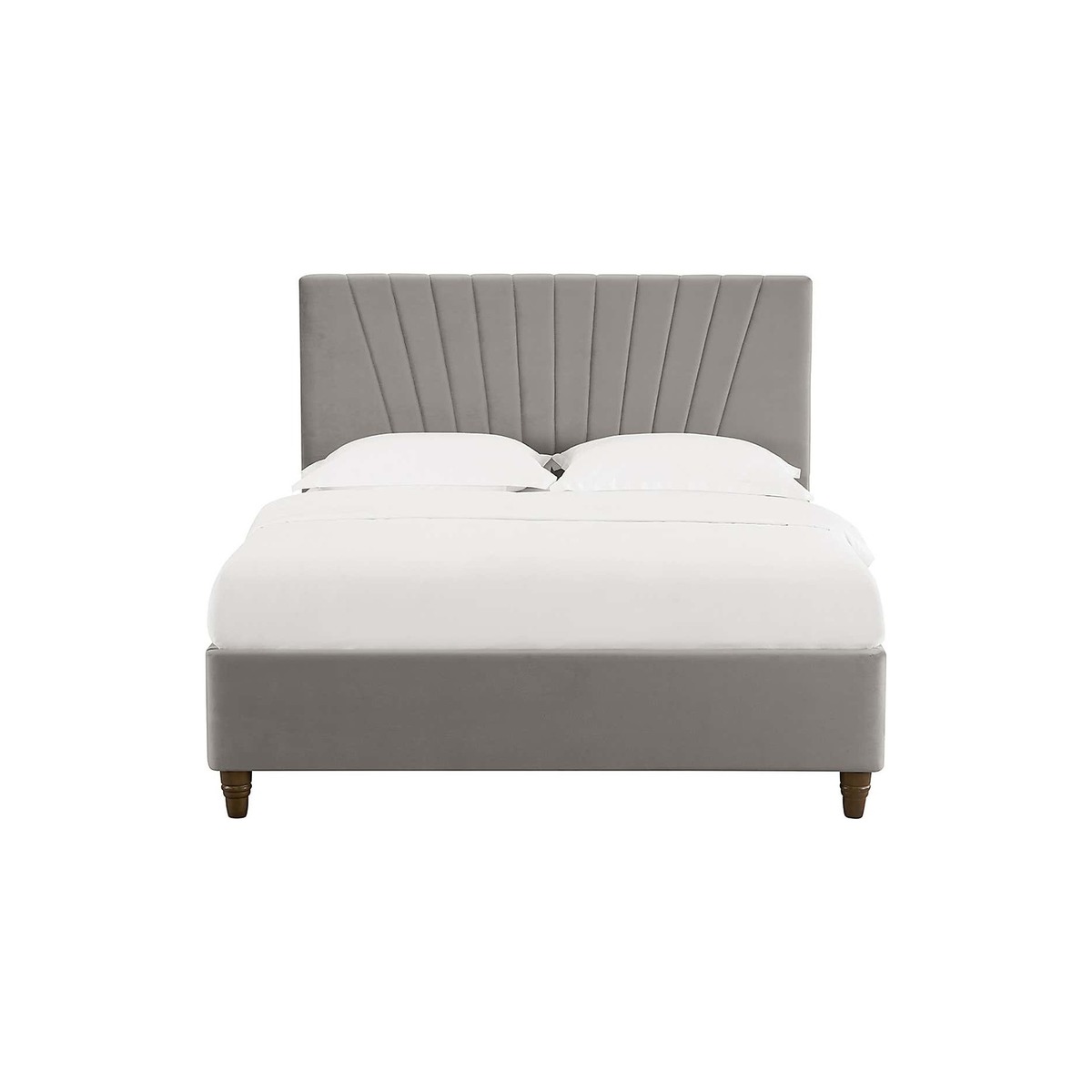 Lexie Velvet Bed Frame - Silver Silver – image 2