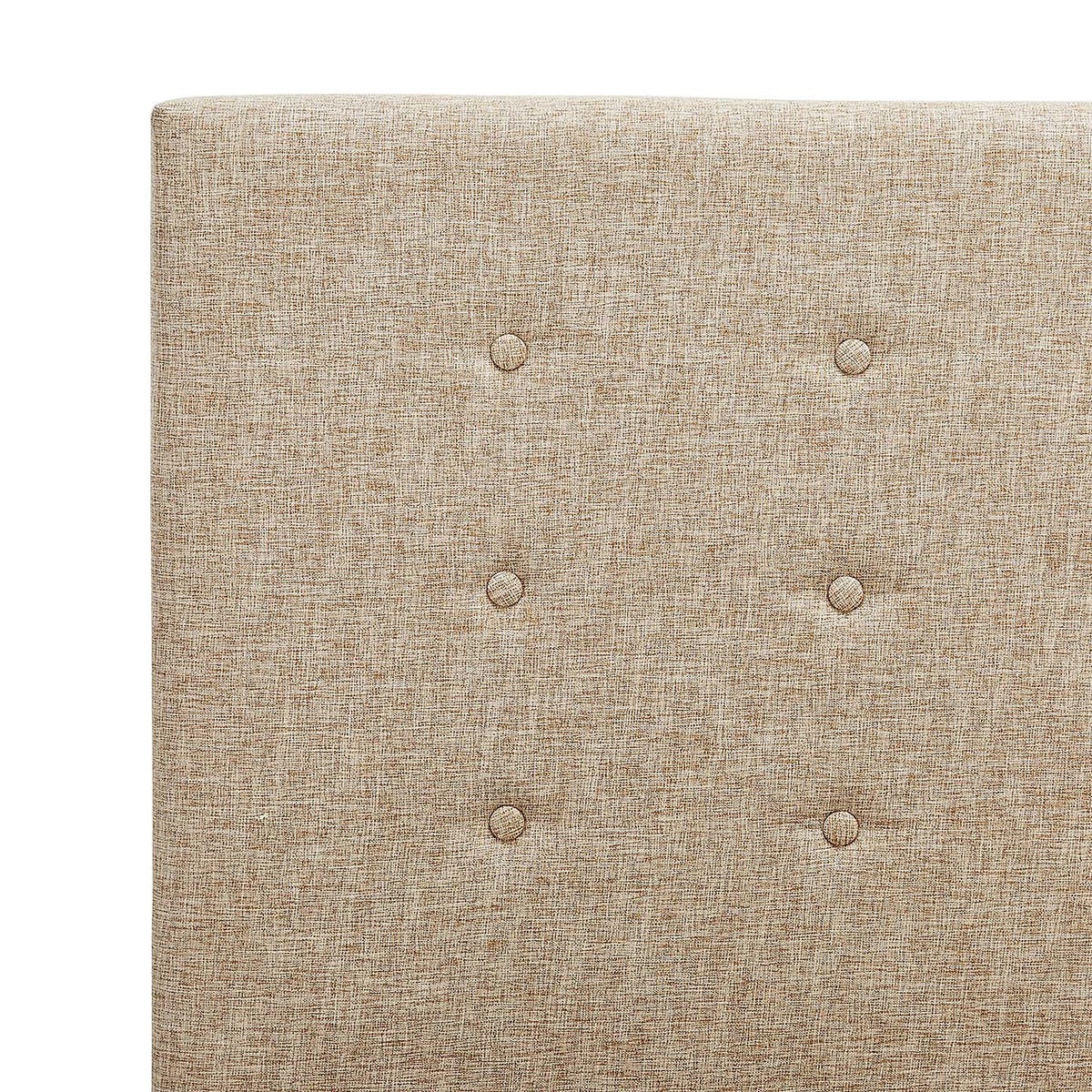 Lucca Beige Upholstered Bed Frame Beige – image 4
