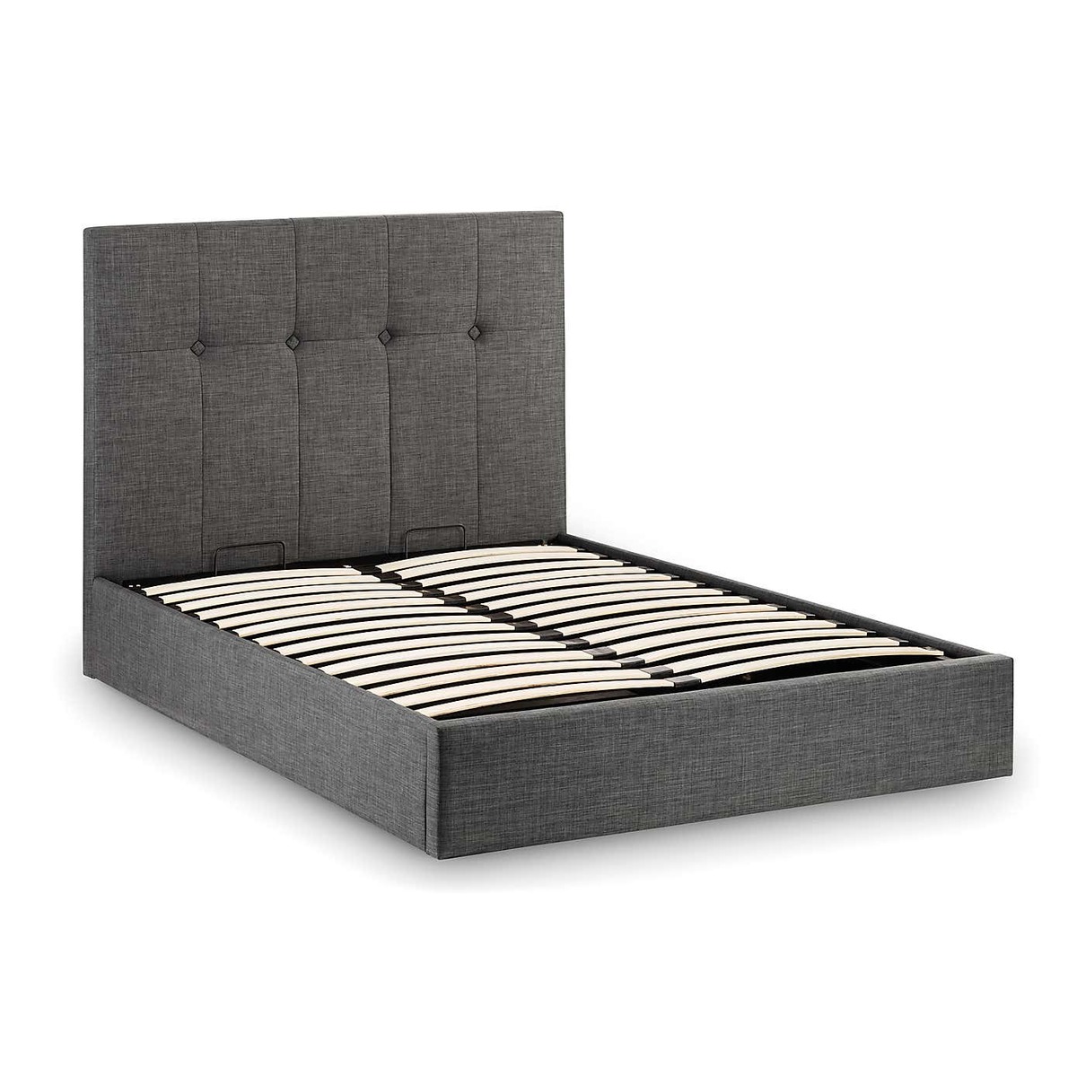 Sorrento Slate Grey Upholstered Bed Frame Grey – image 4