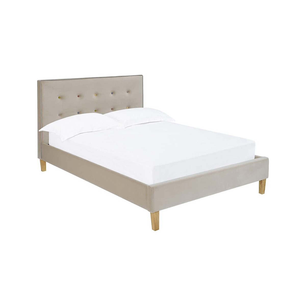 Camden Fabric Bed Frame Beige