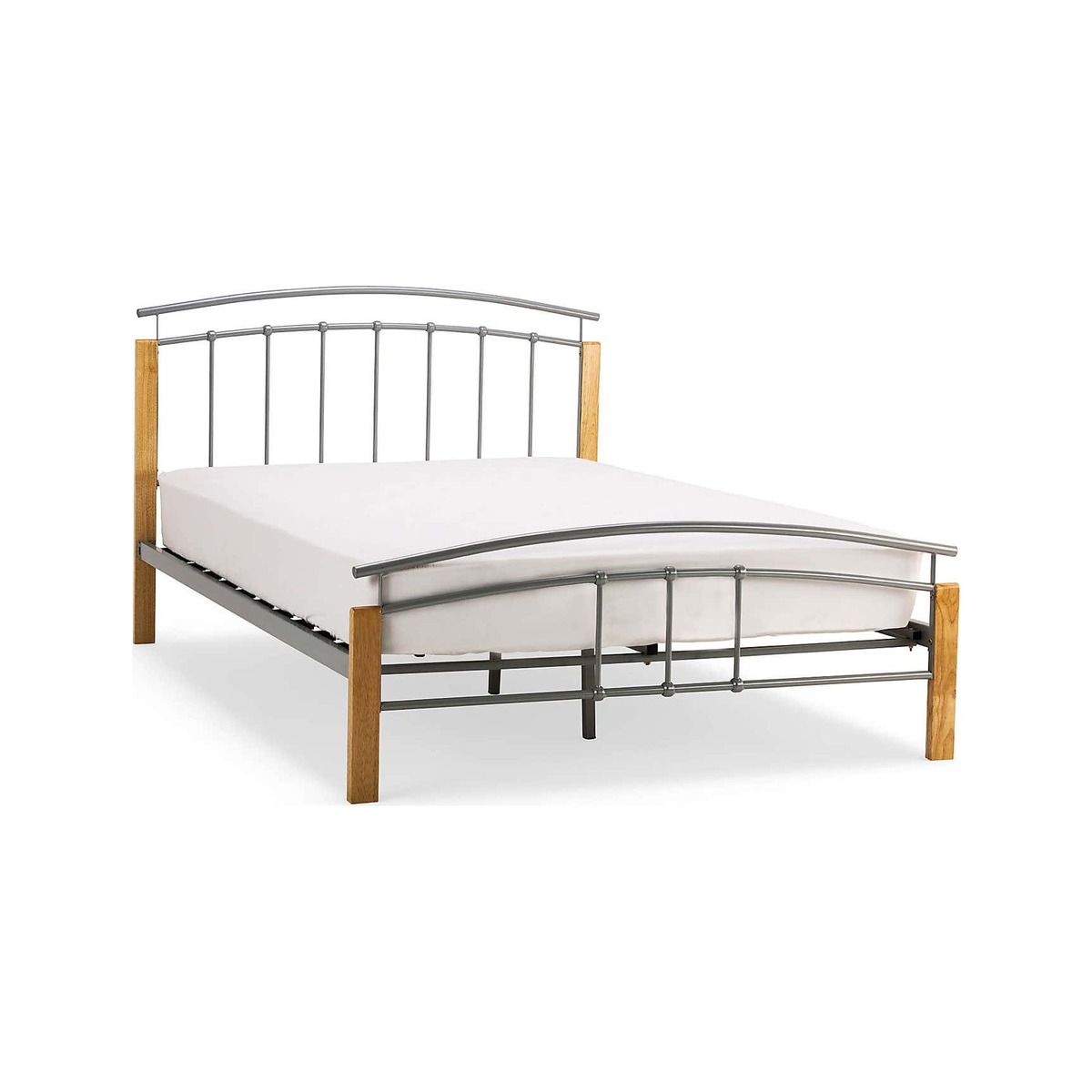 Tetras Metal Bedstead Silver – image 1