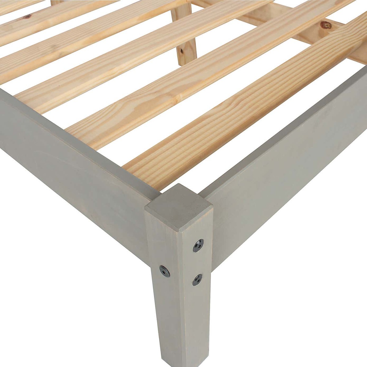 Corona Grey Slatted Low End Bed Frame Grey – image 4