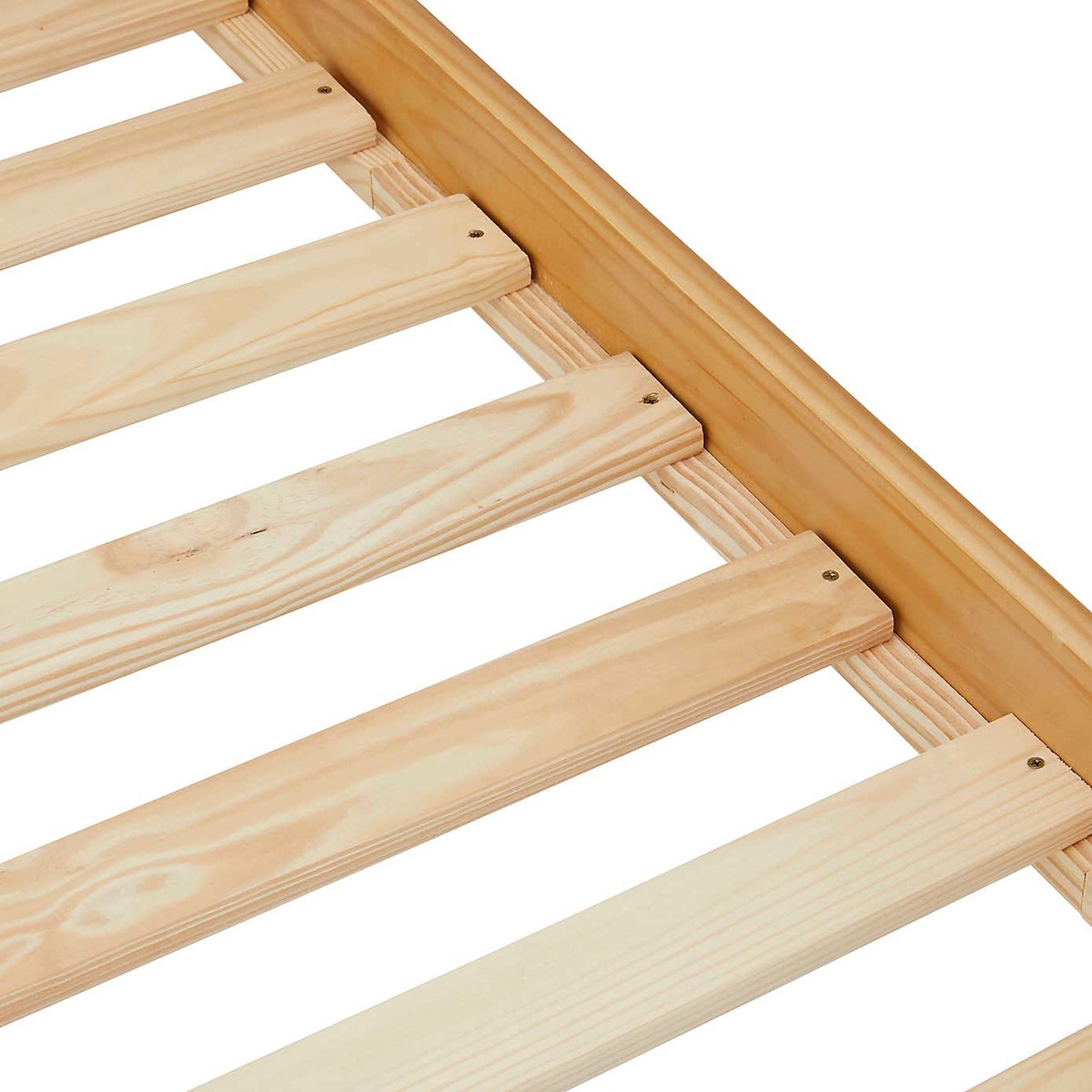 Shaker Style Wooden Bed - Natural Natural – image 3
