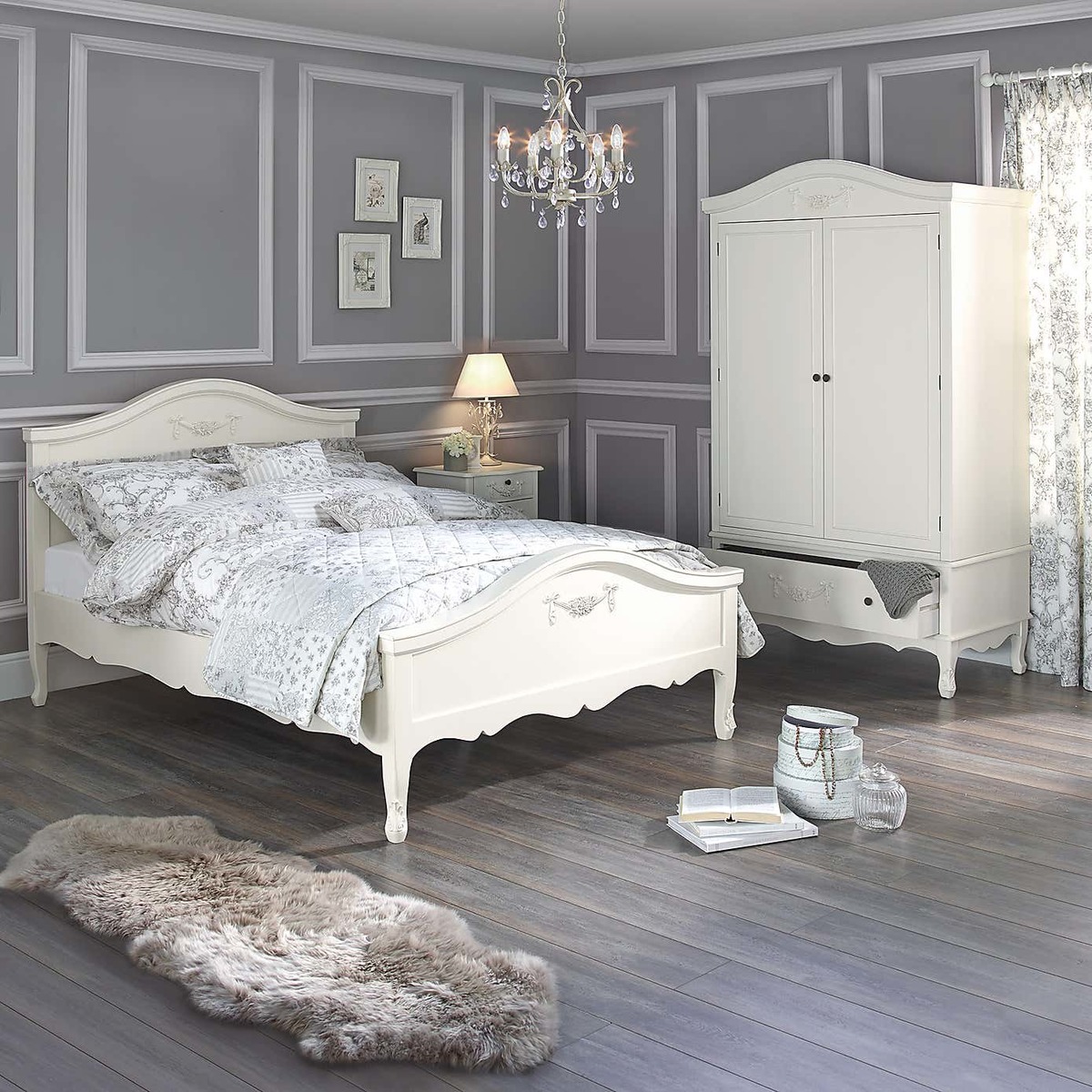 Toulouse Ivory Bedstead White – image 3