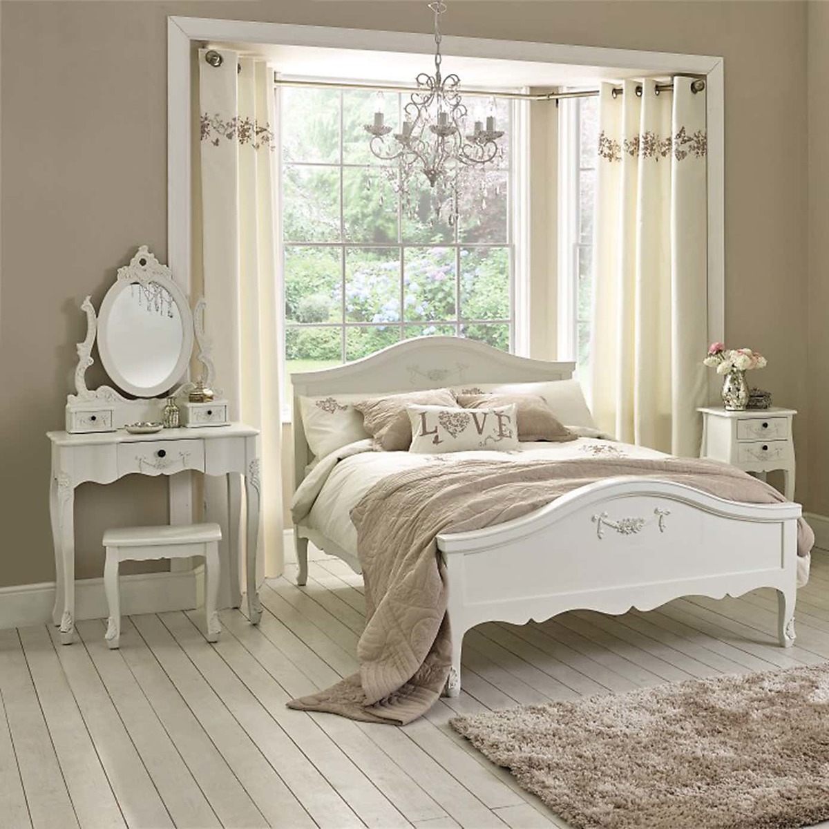 Toulouse Ivory Bedstead White – image 8